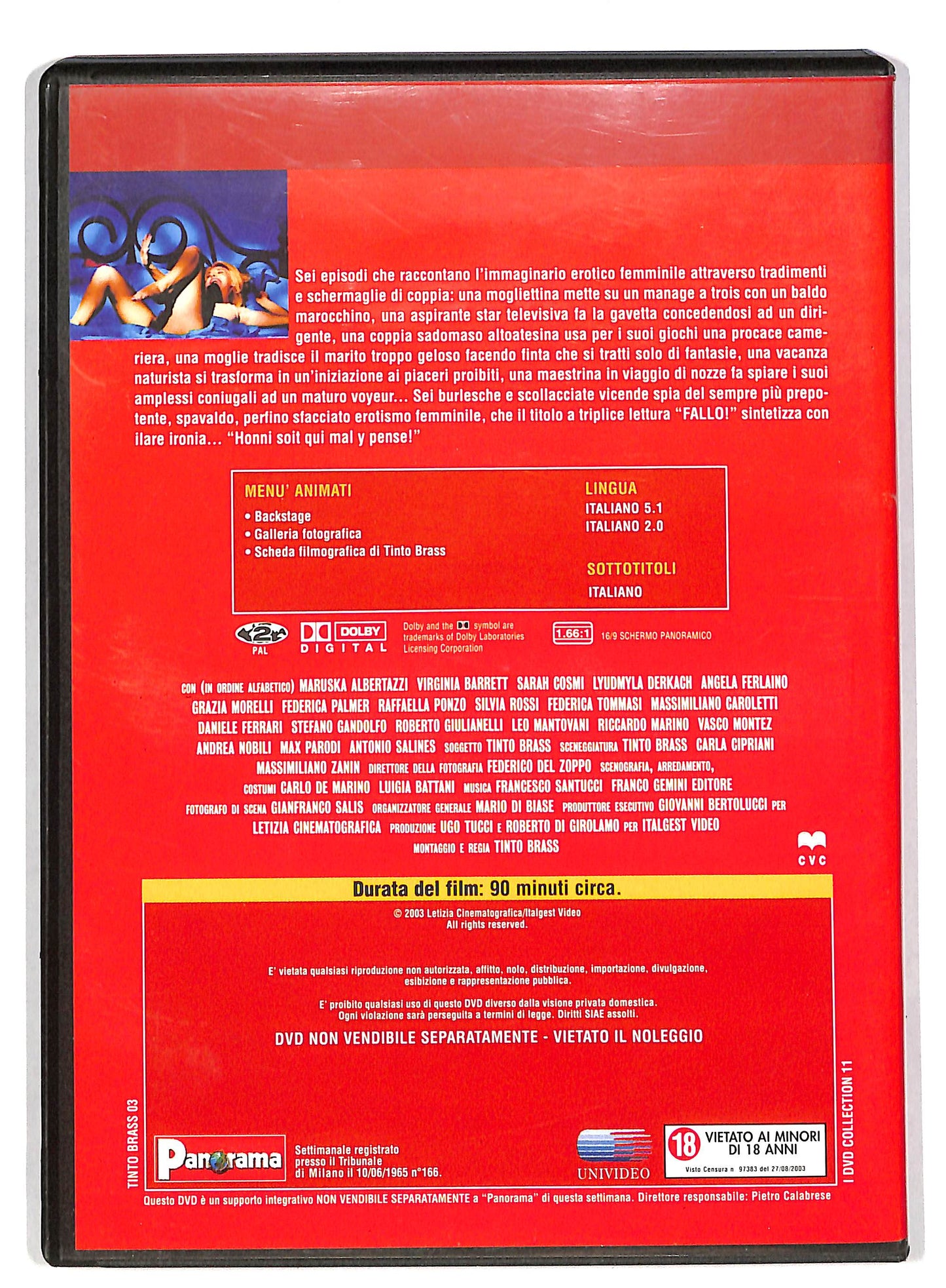 EBOND Fallo - I film di Tinto Brass EDITORIALE DVD DB582646