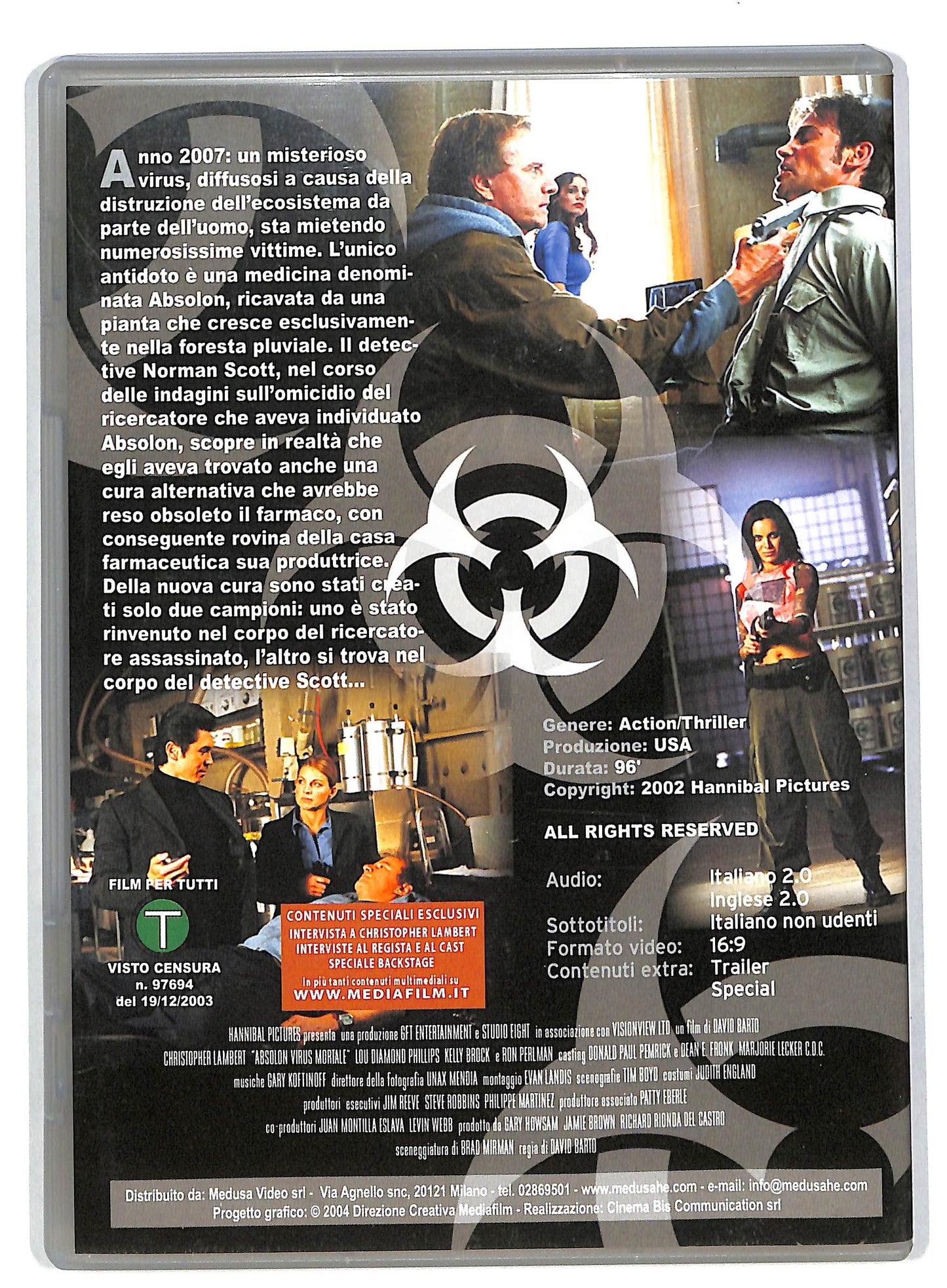 EBOND Absolon - Virus mortale EDITORIALE DVD DB582662
