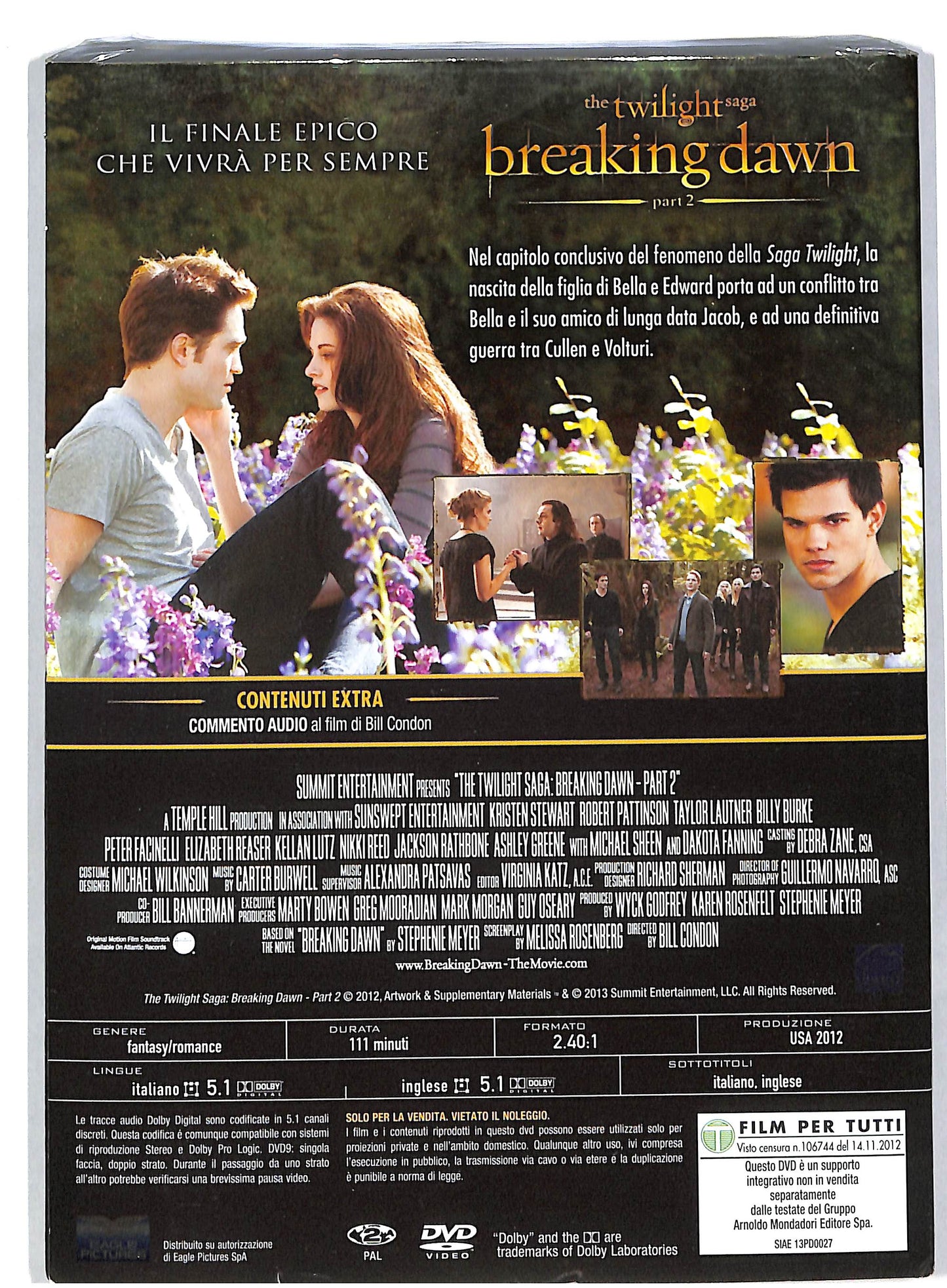 EBOND The Twilight Saga breaking Dawn - part 2 EDITORIALE DVD DB582665