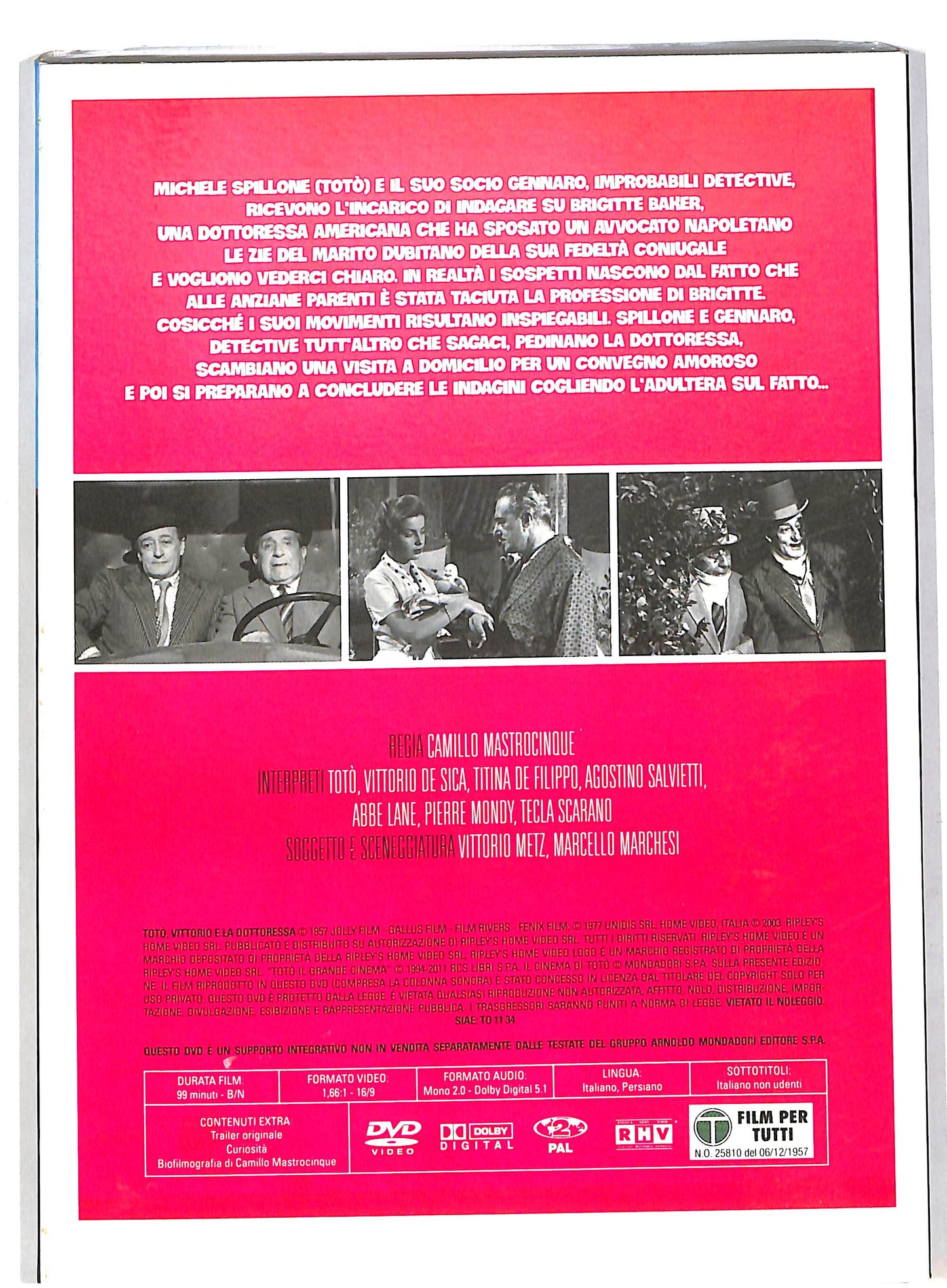 EBOND Toto Vittorio e la dottoressa EDITORIALE DVD DB583635