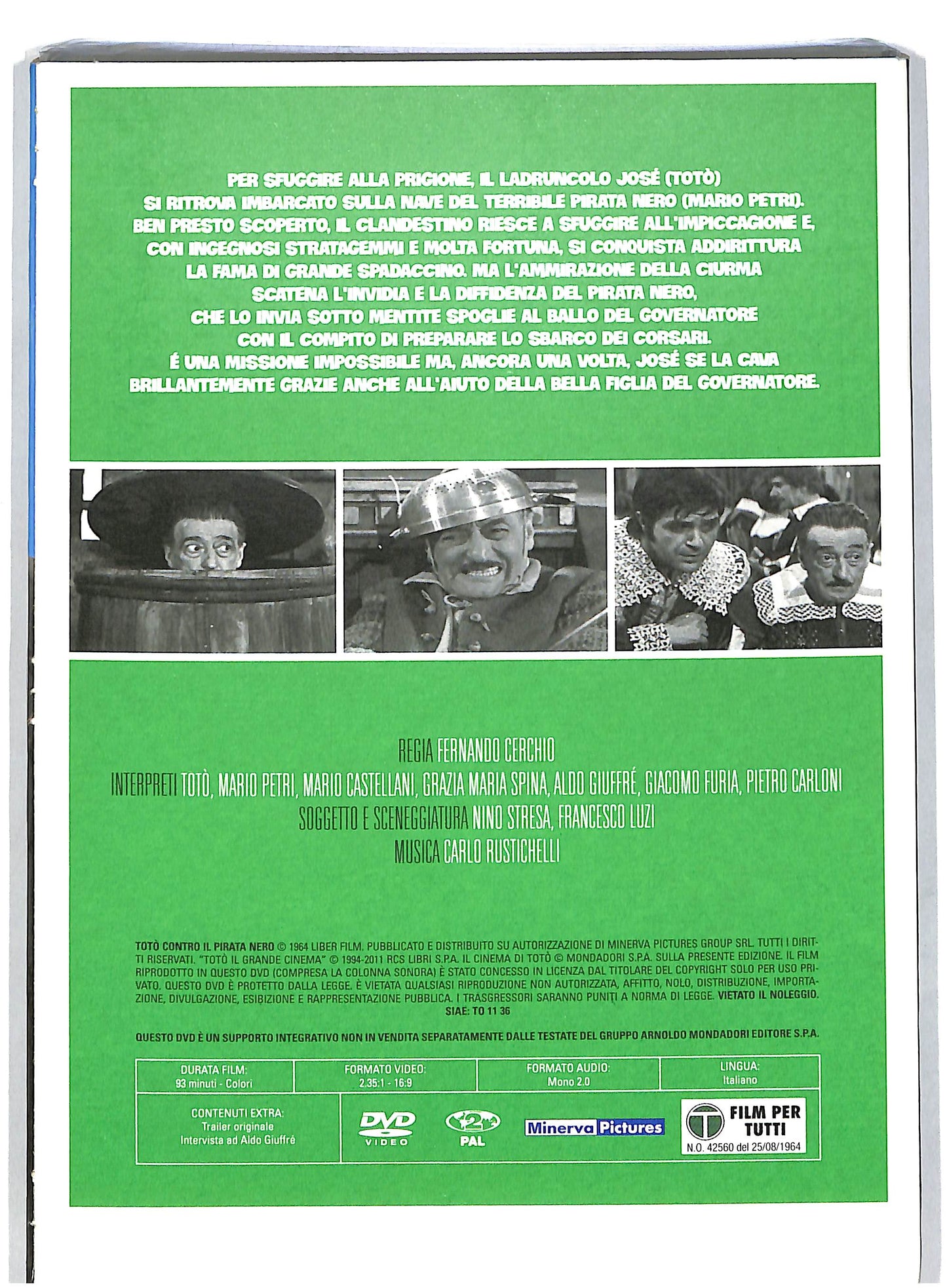 EBOND Toto contro il pirata nero EDITORIALE DVD DB583646