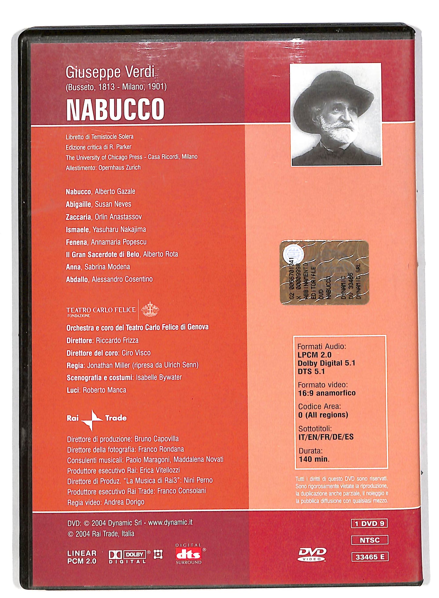 EBOND Nabucco - Giuseppe Verdi EDITORIALE DVD DB583651