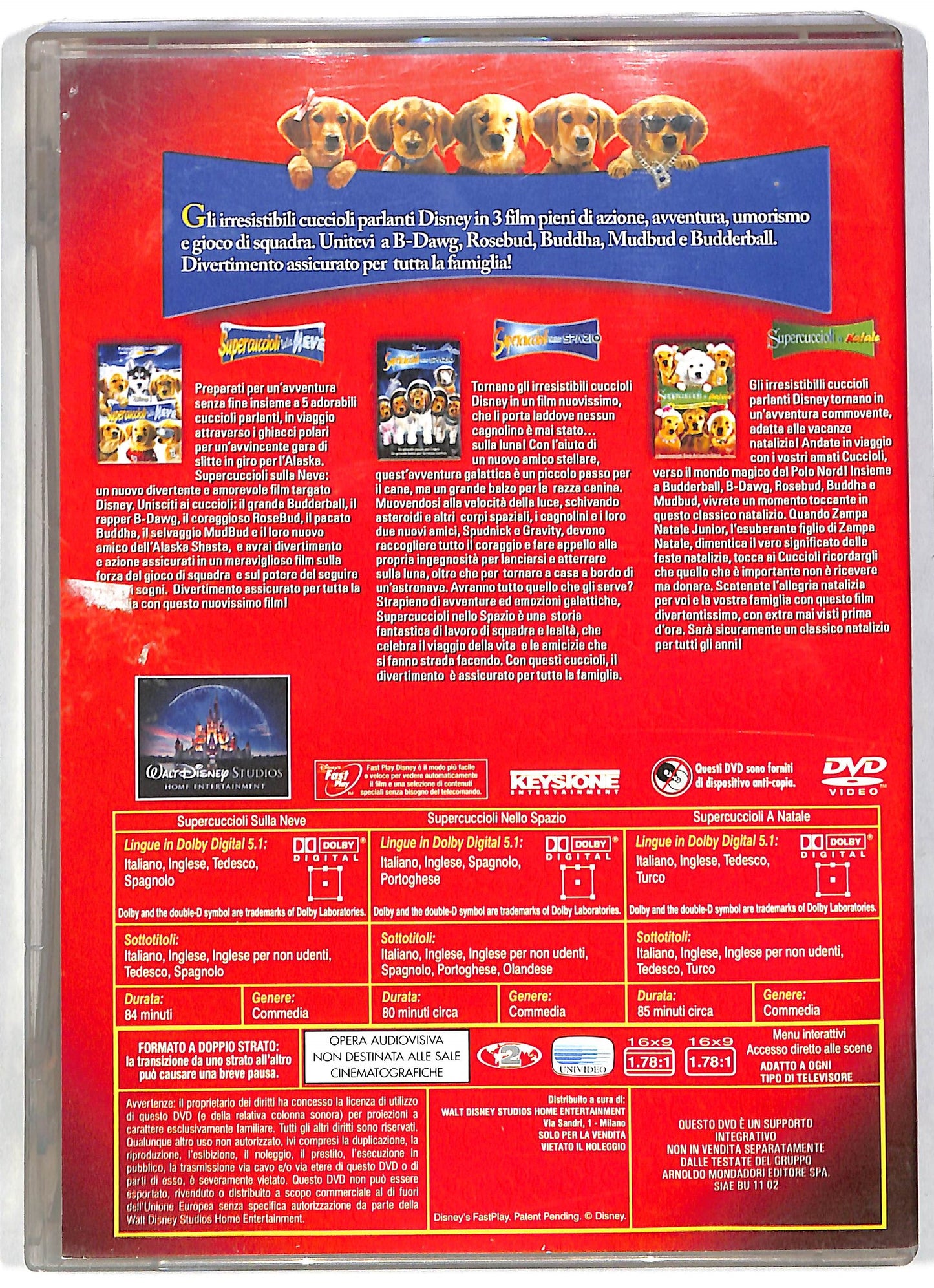 EBOND Supercuccioli cofanetto 3 dvd EDITORIALE DVD DB583656