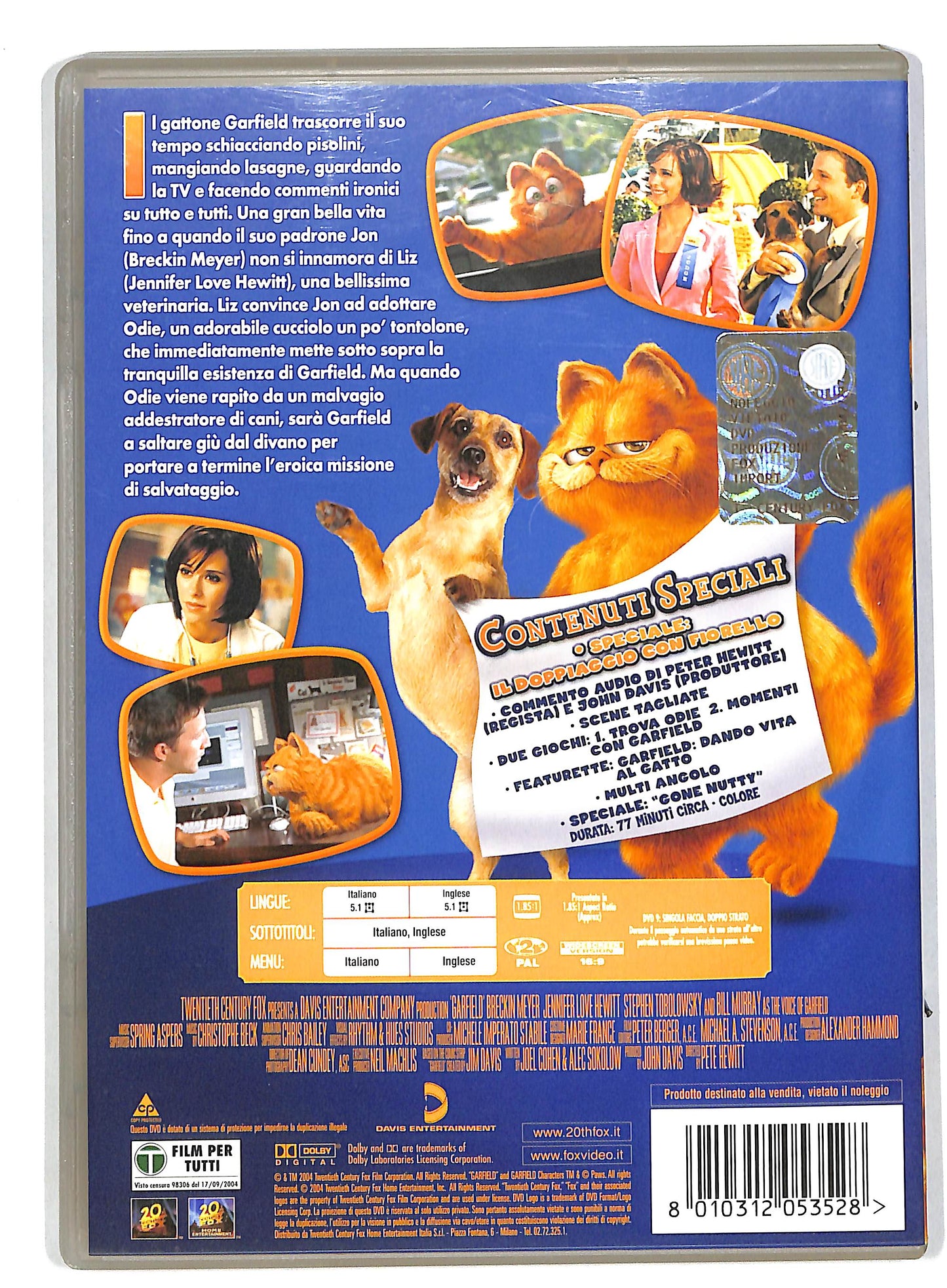 EBOND Garfield - Il film DVD DB583659