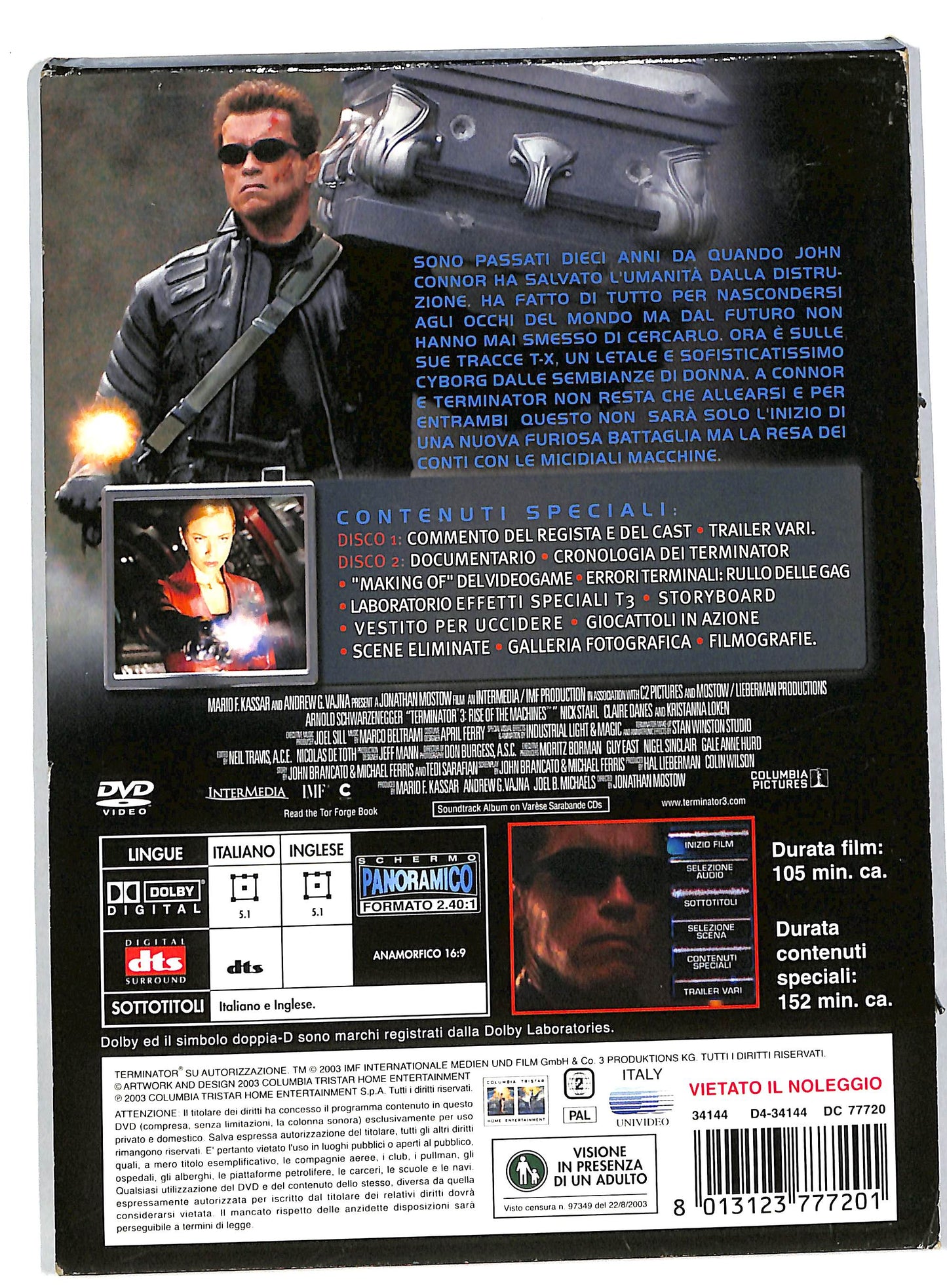 EBOND Terminator 3 Le macchine ribelli DVD DB583949