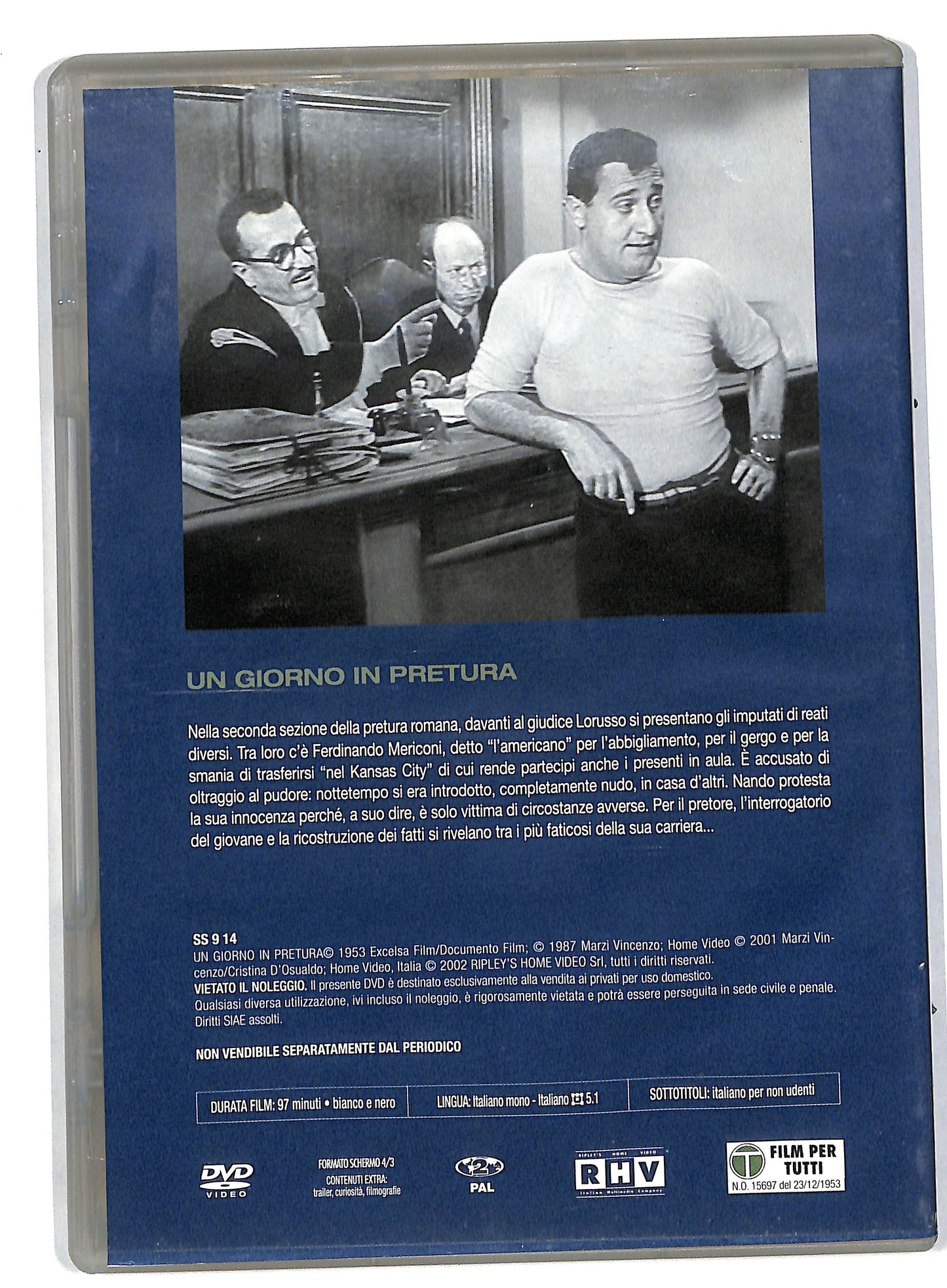 EBOND Un giorno in pretura EDITORIALE DVD DB583962