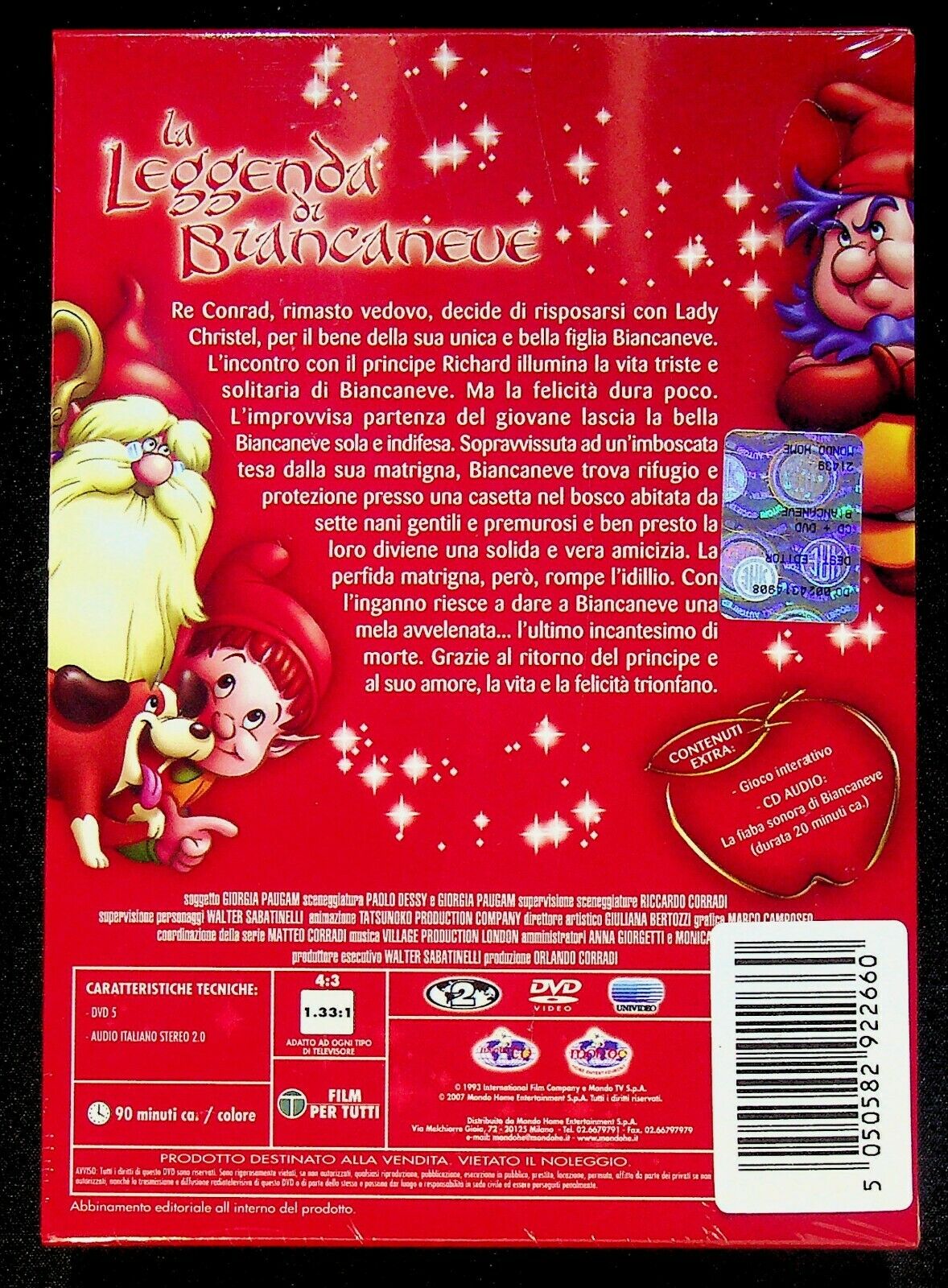 EBOND La Leggenda Di Biancaneve DVD + CD + Libro Special Edition DS008011
