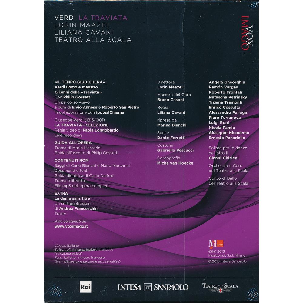EBOND Verdi - La Traviata - Lorin Maazel - Liliana Cavani - Teatro alla Scala -Vox Imago