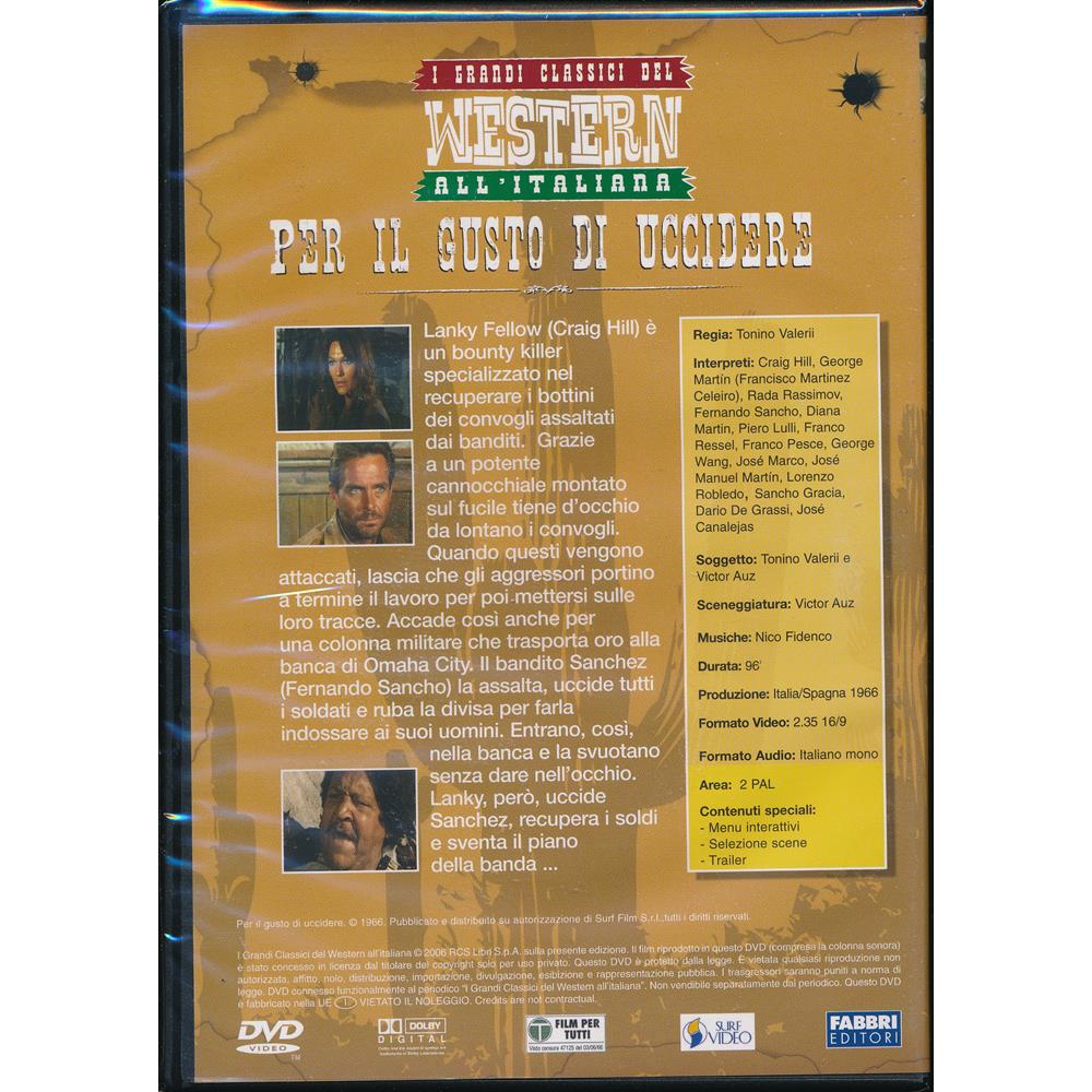 EBOND Per il gusto di uccidere - I grandi classici del Western all'italiana - Editoriale Fabbri Editori