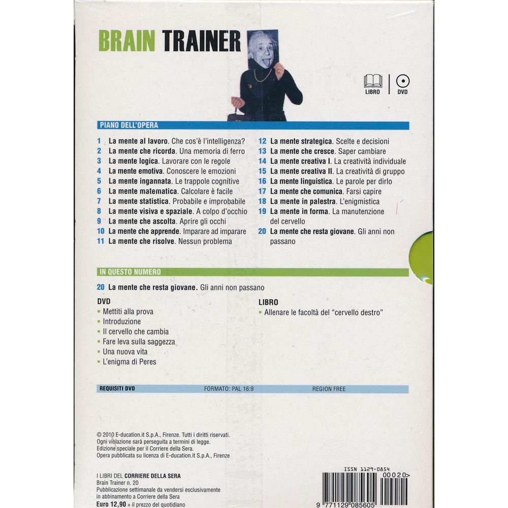 EBOND La mente che resta giovane - Gli anni non passano - Brain Trainer - Focus+Libro - n.20 - Editoriale Corriere della Sera