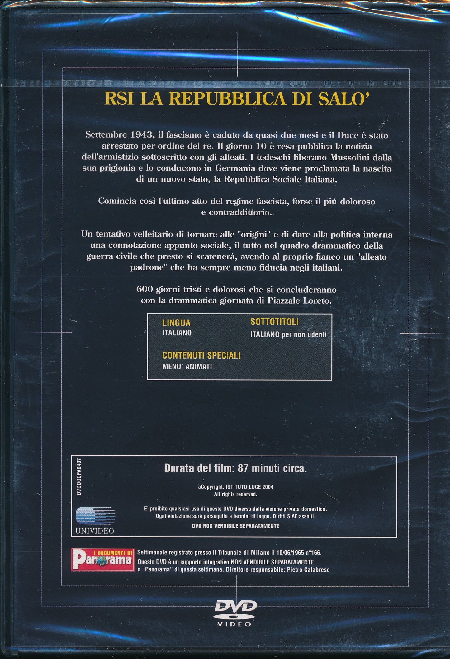 EBOND Gli Italiani in Guerra - RSI La Repubblica di Salo - Istituto Luce - Editoriale Vol.7