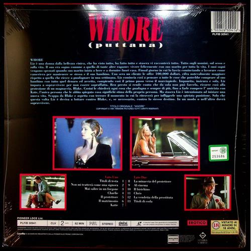 EBOND Whore (puttana) Laser Disc Pal