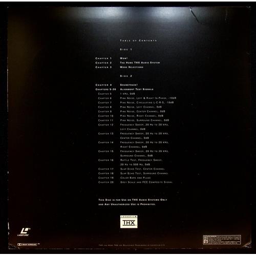 EBOND Thx Wow! (1990) Demo Disc Laser Disc Ntsc