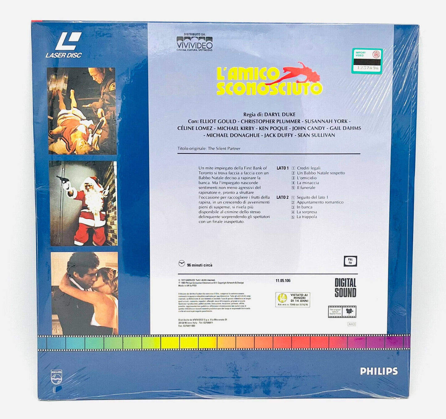 EBOND Elliot Gould e L'amico Sconosciuto Laser Disc Pal