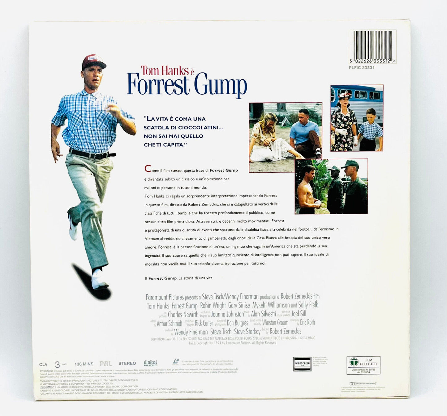 EBOND Tom Hanks e Forrest Gump - Laser Disc Pal