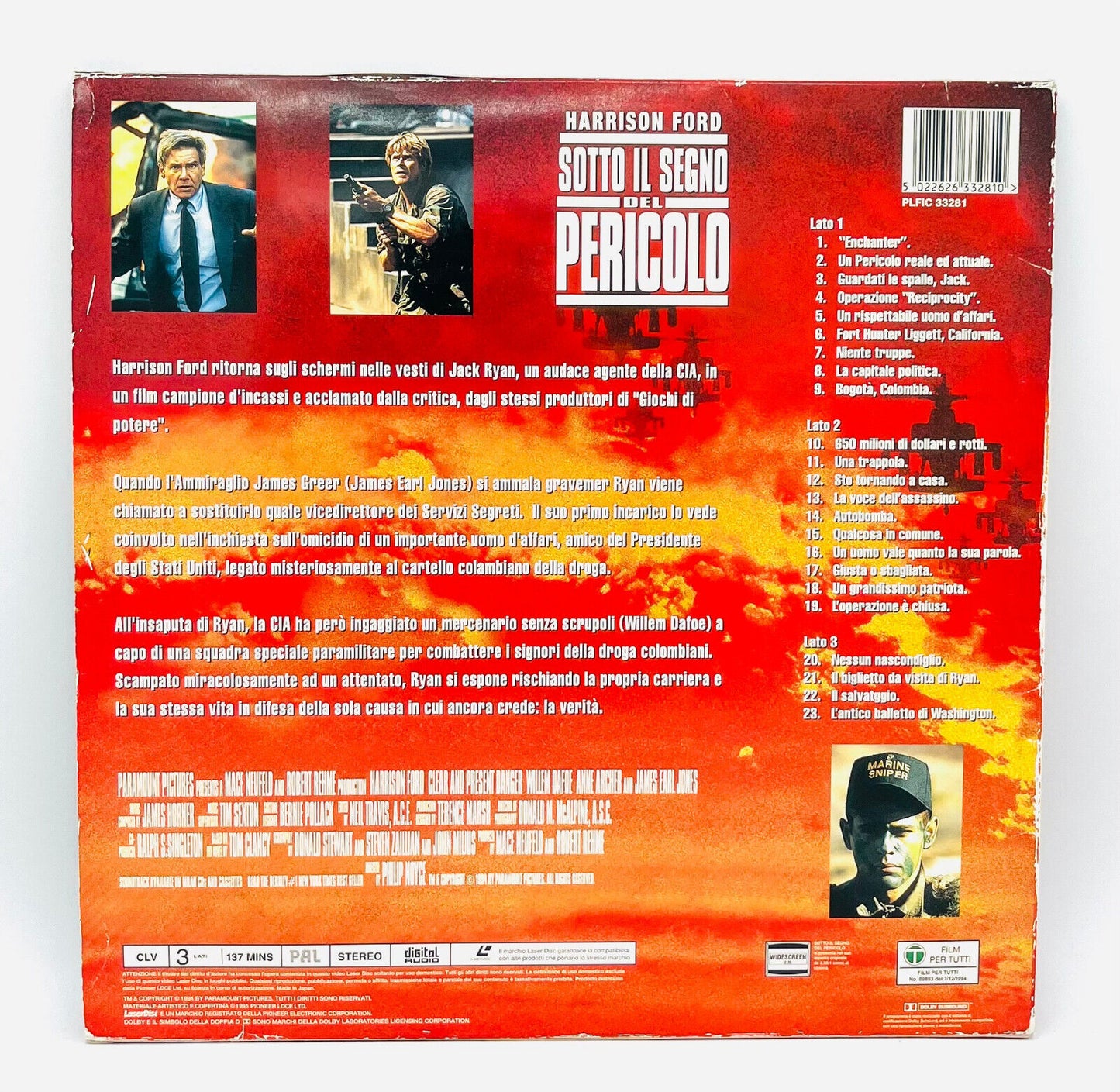EBOND Sotto Il Segno Del Pericolo - Laser Disc Pal