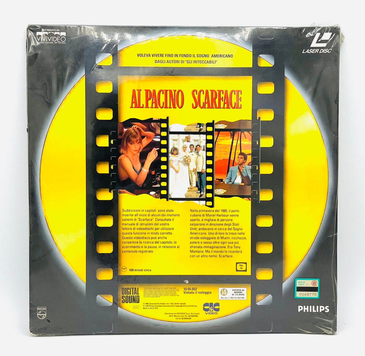 EBOND Al Pacino Scarface - 2 Dischi - Laser Disc Pal