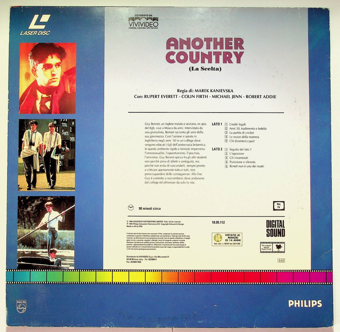 EBOND Another Country ( La Scelta ) - Laser Disc Pal