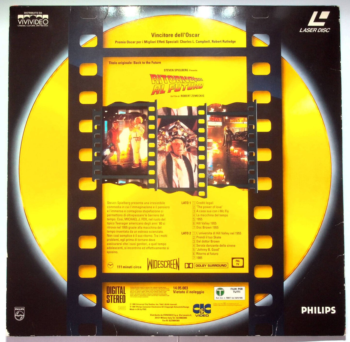 EBOND Ritorno Al Futuro - Laser Disc Pal