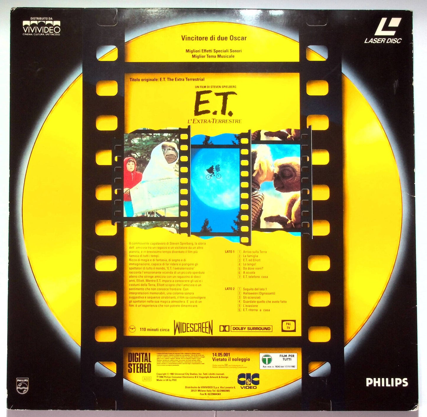 EBOND E.t. L'extra Terrestre - Laser Disc Pal