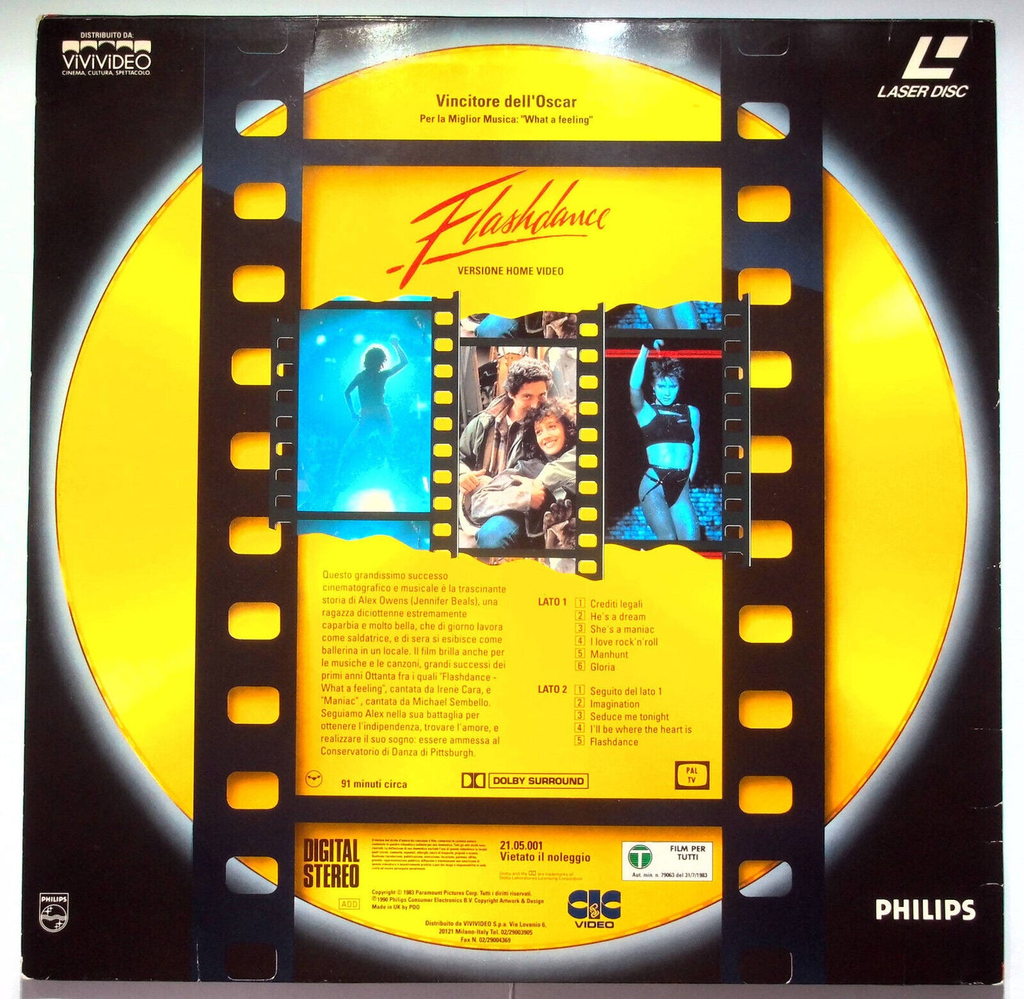 EBOND Flashdance - Laser Disc Pal