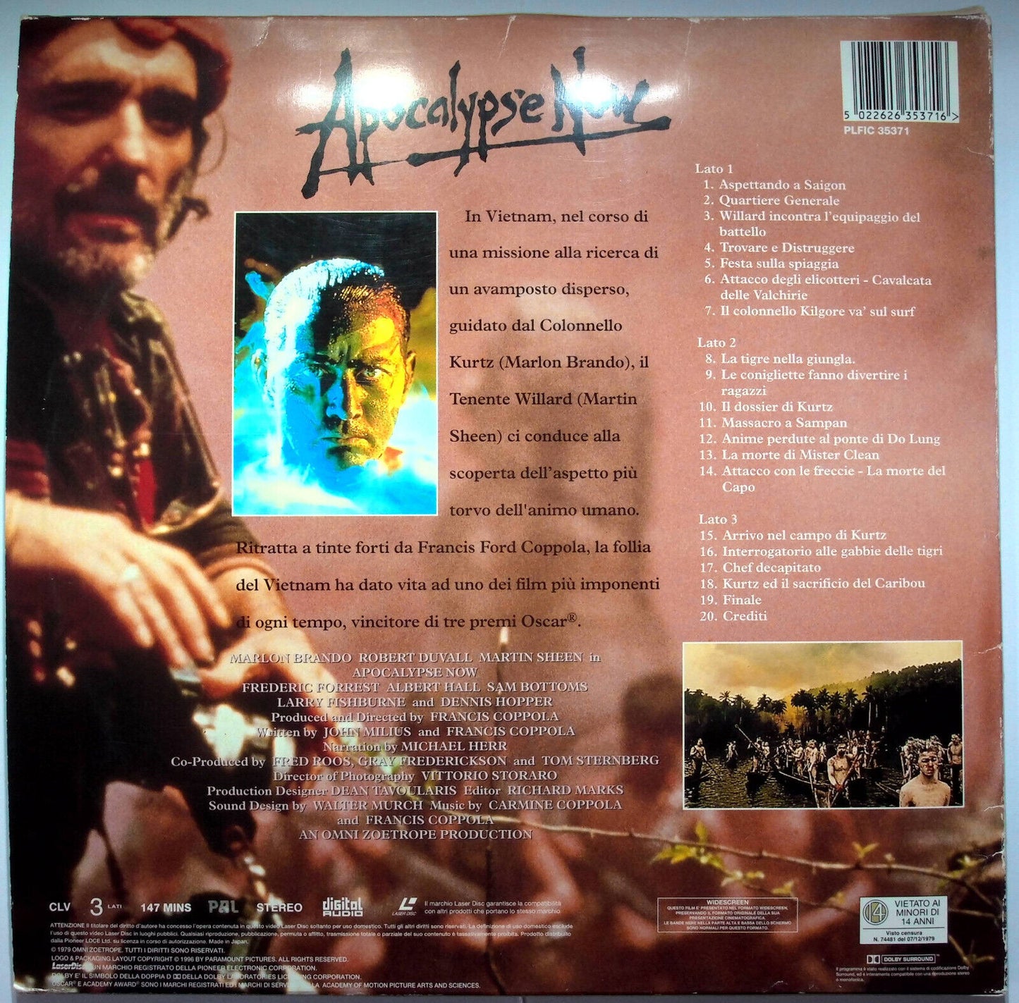 EBOND Apocalypse Now - Laser Disc Pal