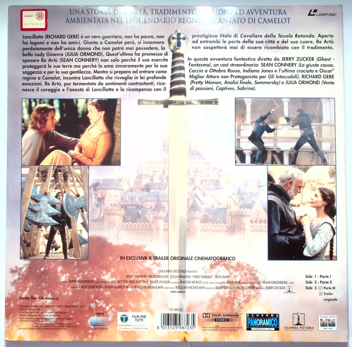 EBOND Il Primo Cavaliere - Laser Disc Pal