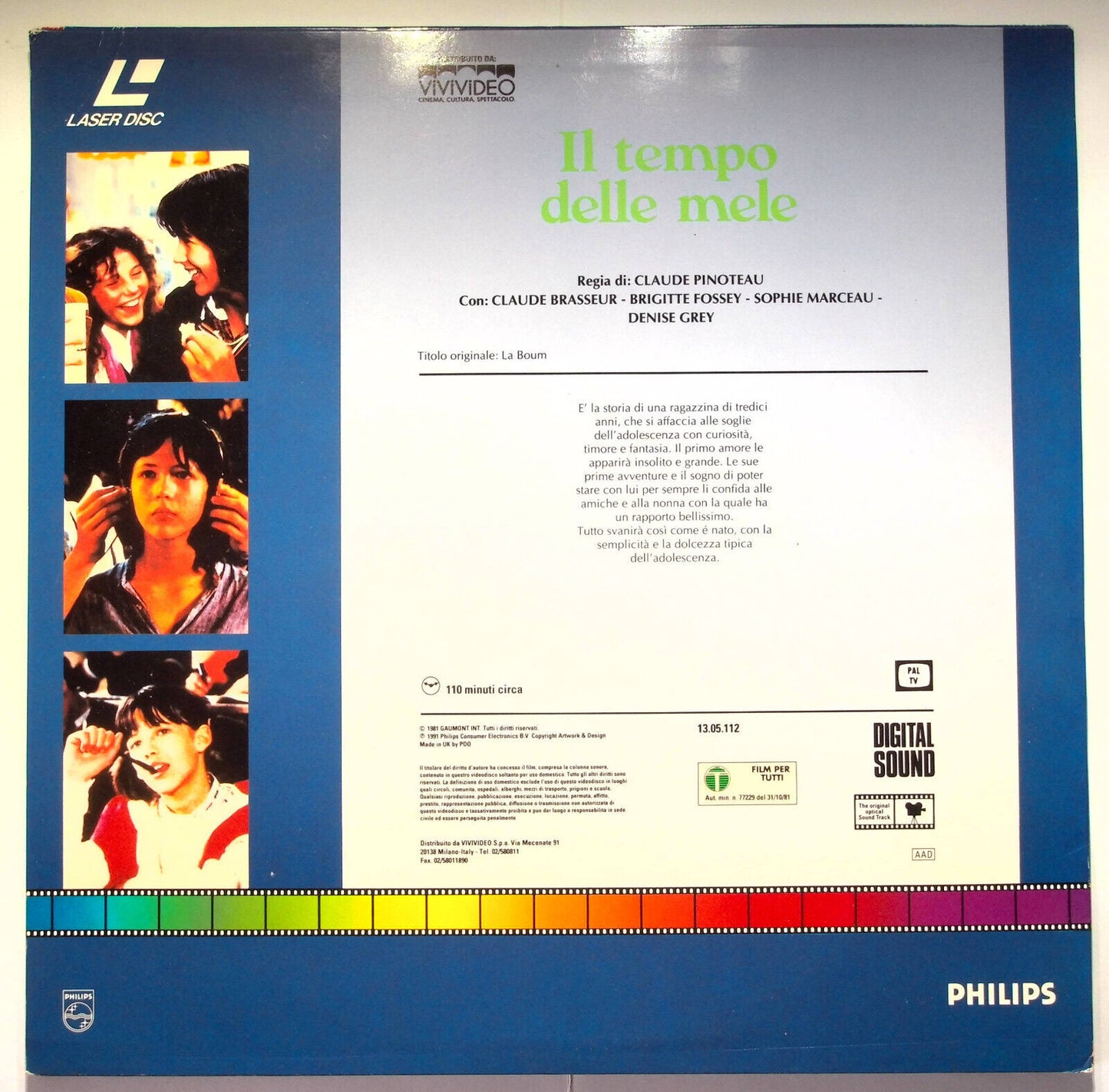 EBOND Il Tempo Delle Mele - Laser Disc Pal