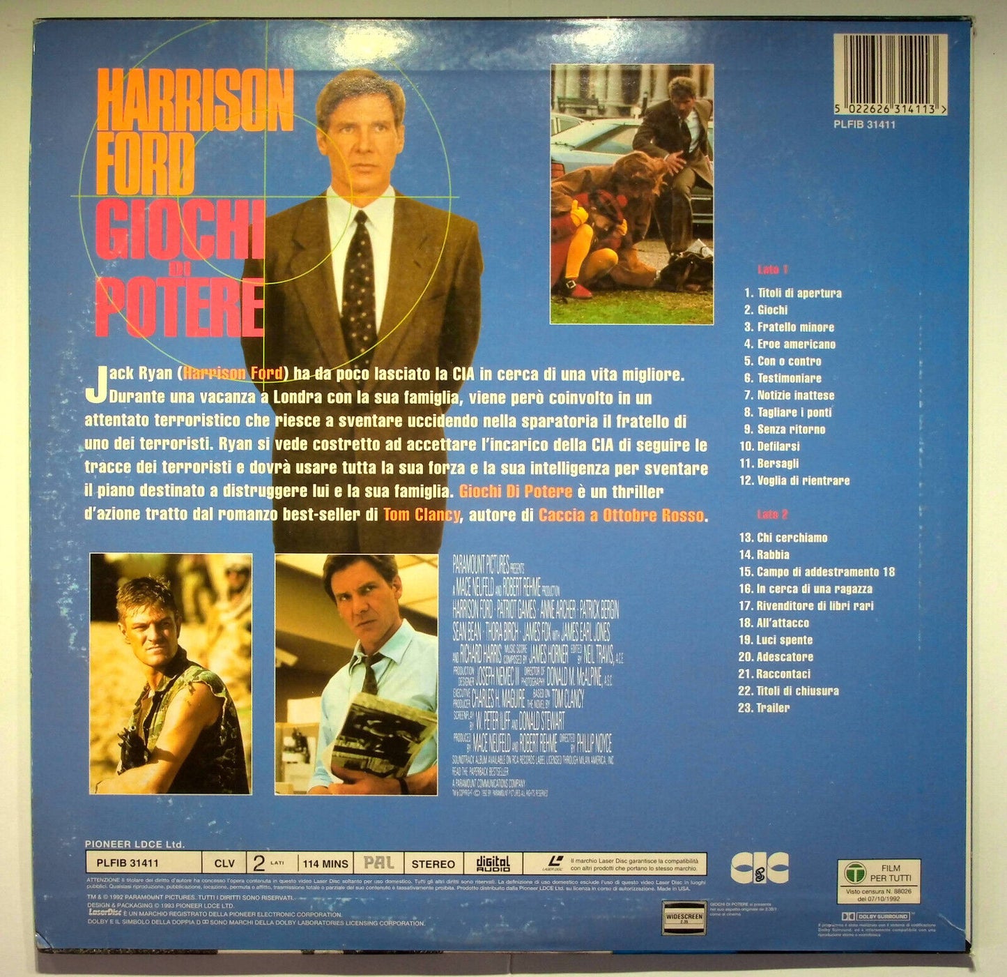 EBOND Giochi Di Potere - Laser Disc Pal