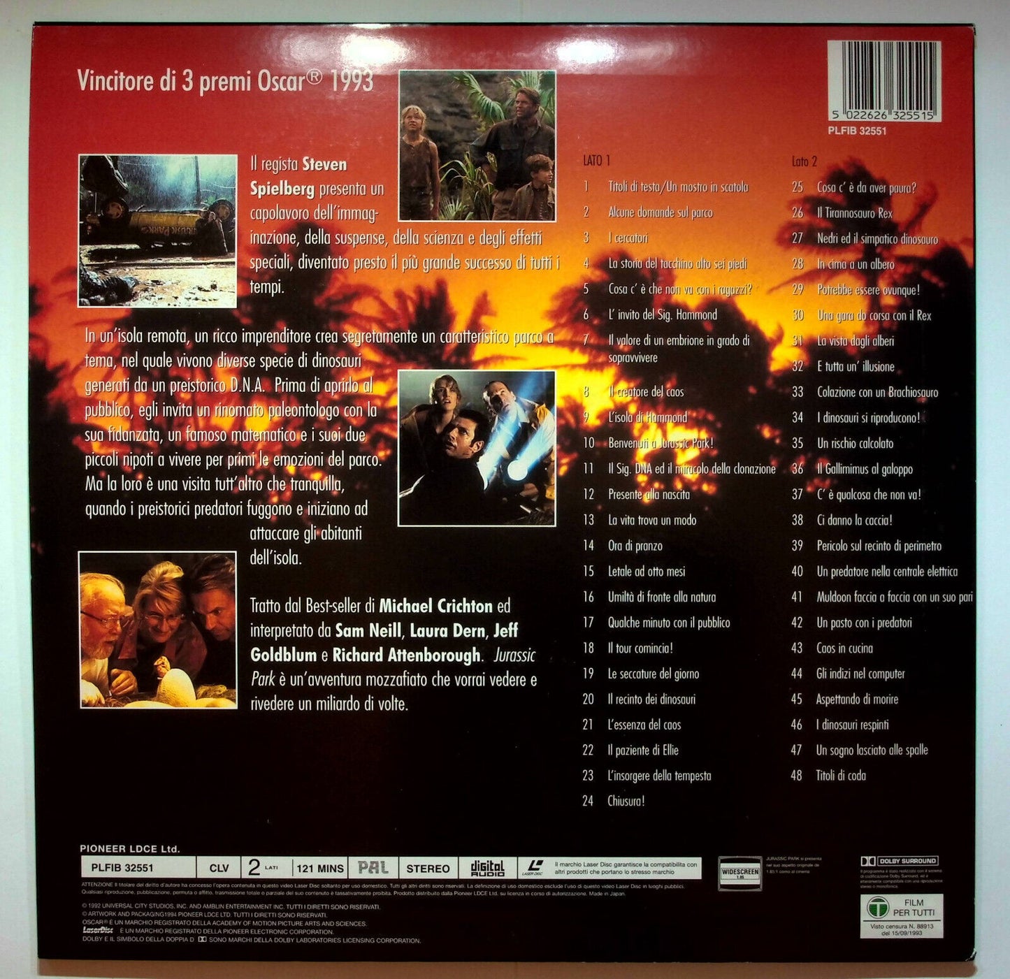 EBOND Jurassic Park (1993) - Laser Disc Pal