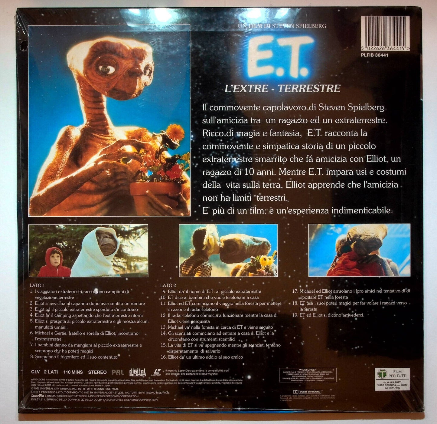 EBOND E.t. L'extre Terrestre - Laser Disc Pal