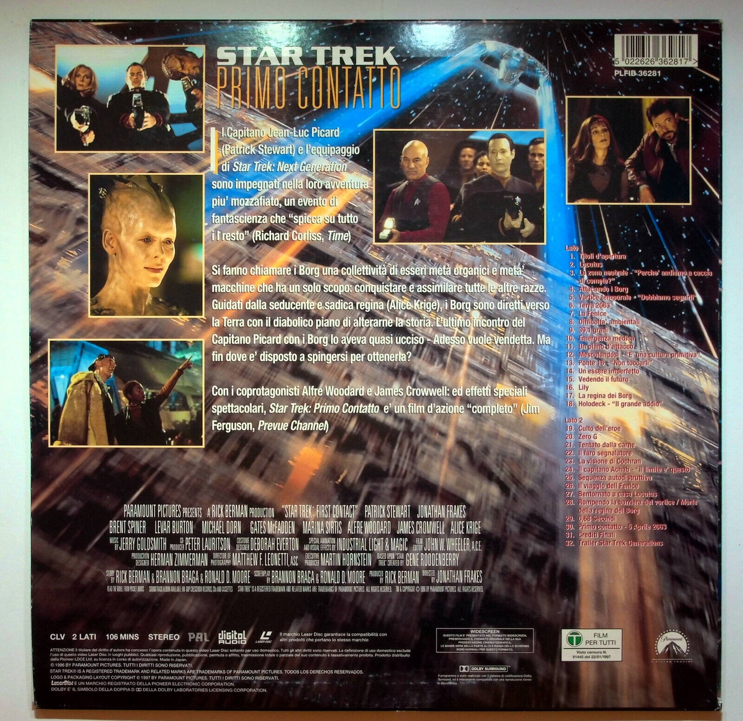 EBOND Star Trek Primo Contatto - Laser Disc Pal