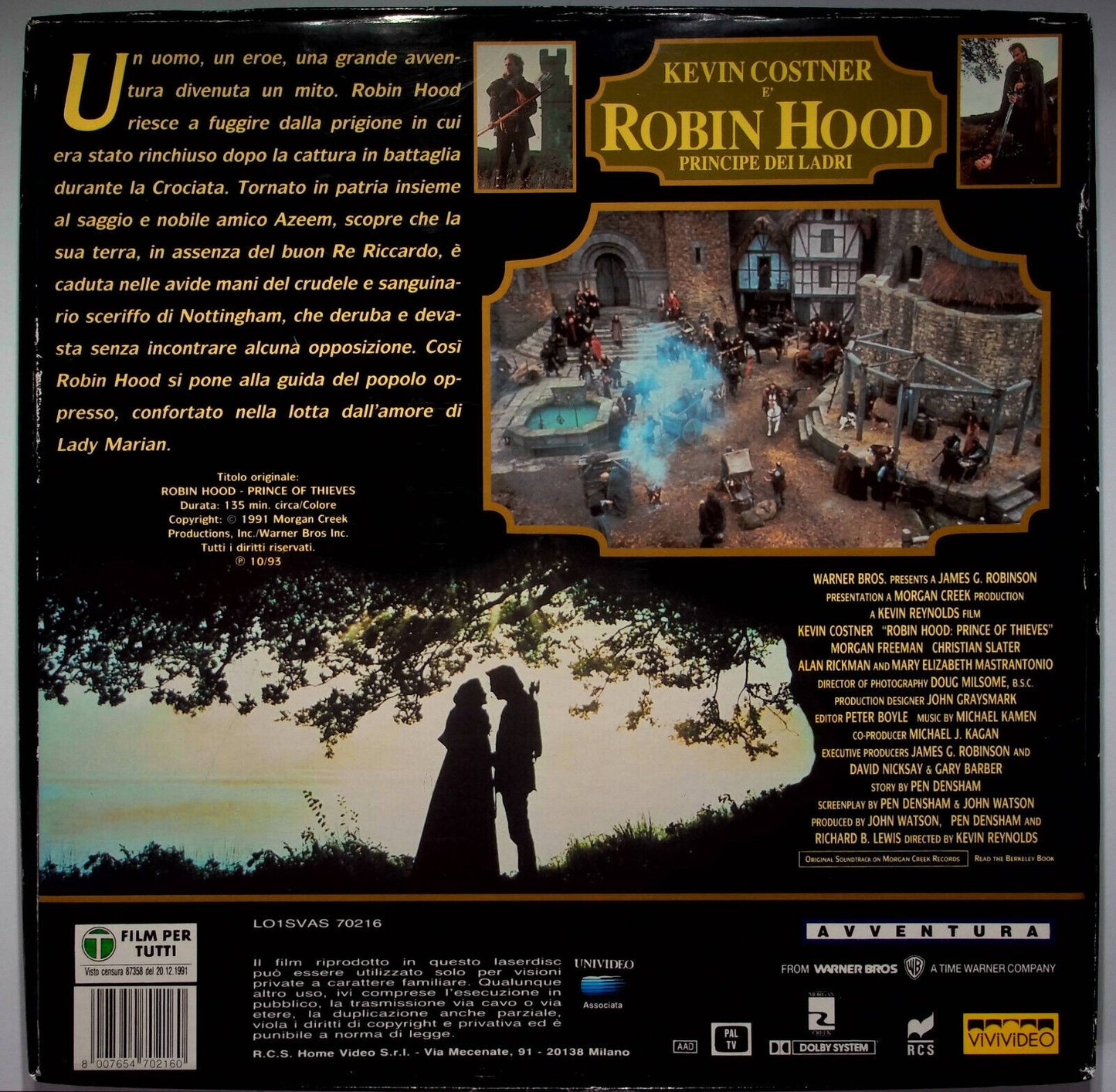 EBOND Robin Hood Principe Dei Ladri - Laser Disc Pal