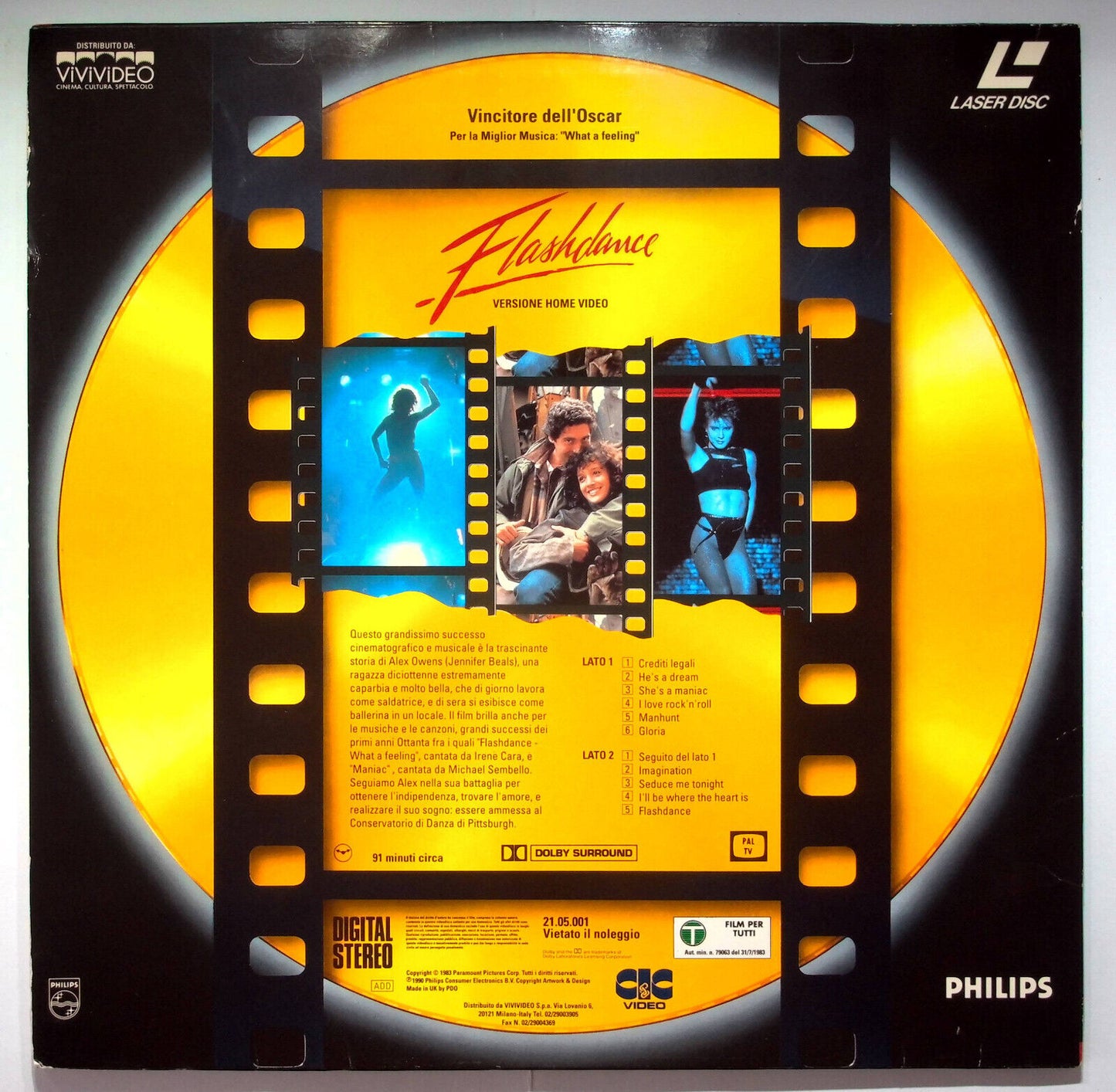 EBOND Flashdance - Laser Disc Pal