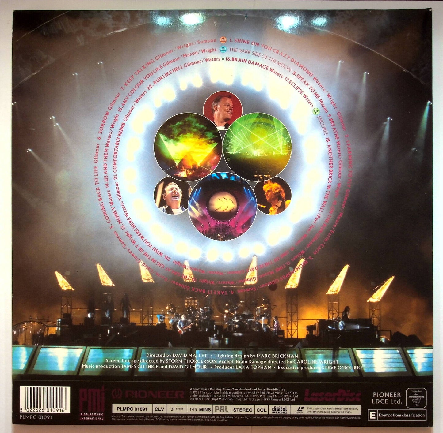 EBOND Pink Floyd Pulse - Laser Disc Pal