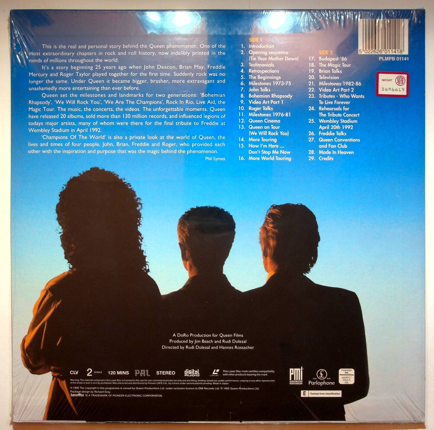 EBOND Queen Champion Of The World - Laser Disc Pal