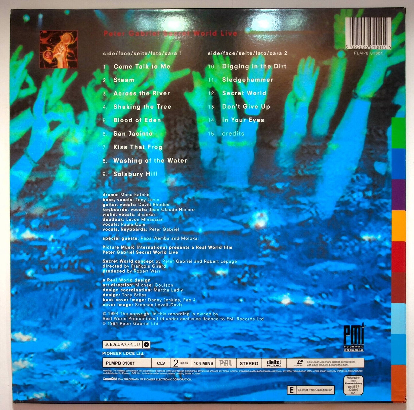 EBOND Peter Gabriel - Secret World Live - Laser Disc Pal