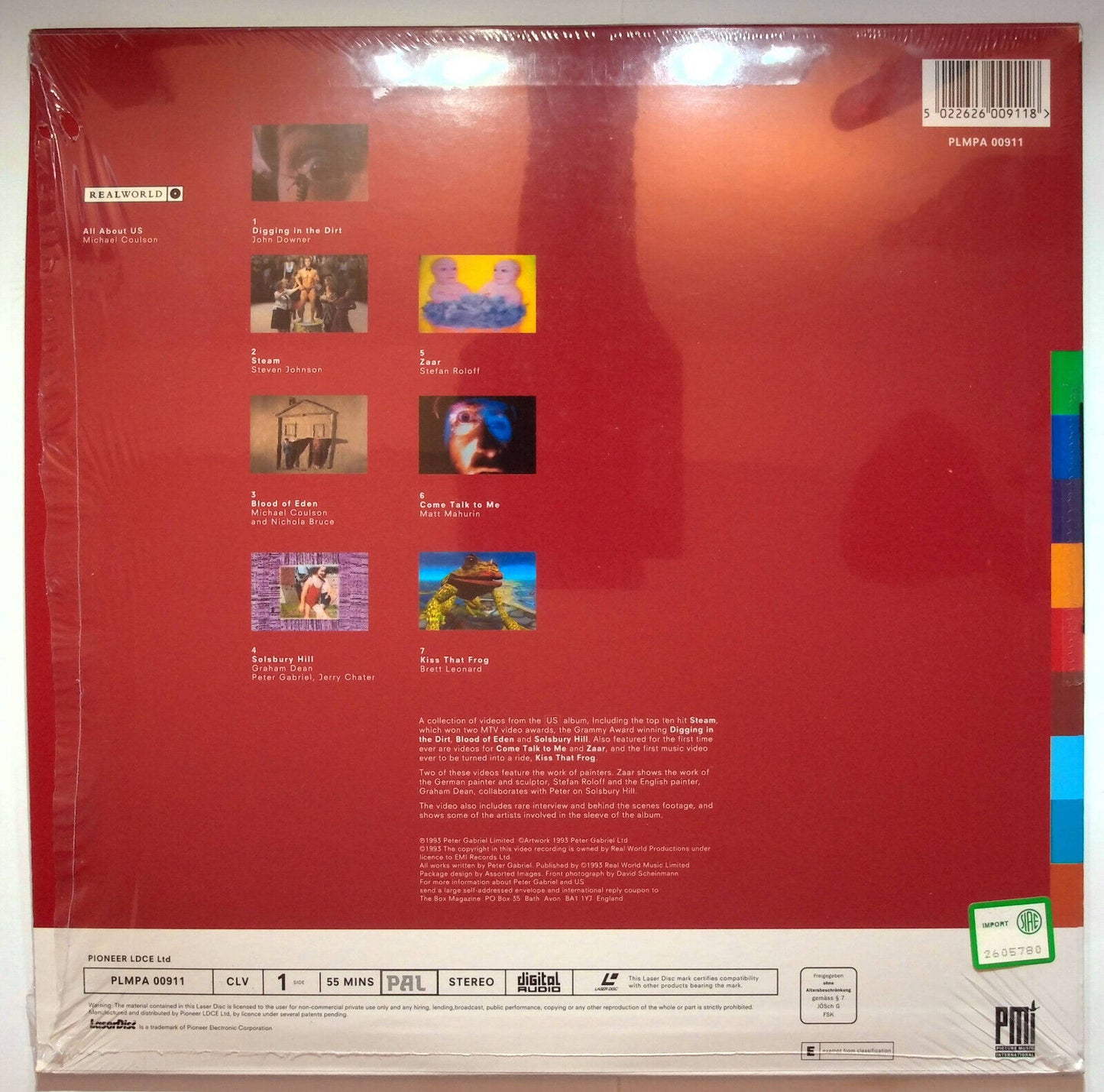 EBOND Peter Gabriel - All About Us - Laser Disc Pal