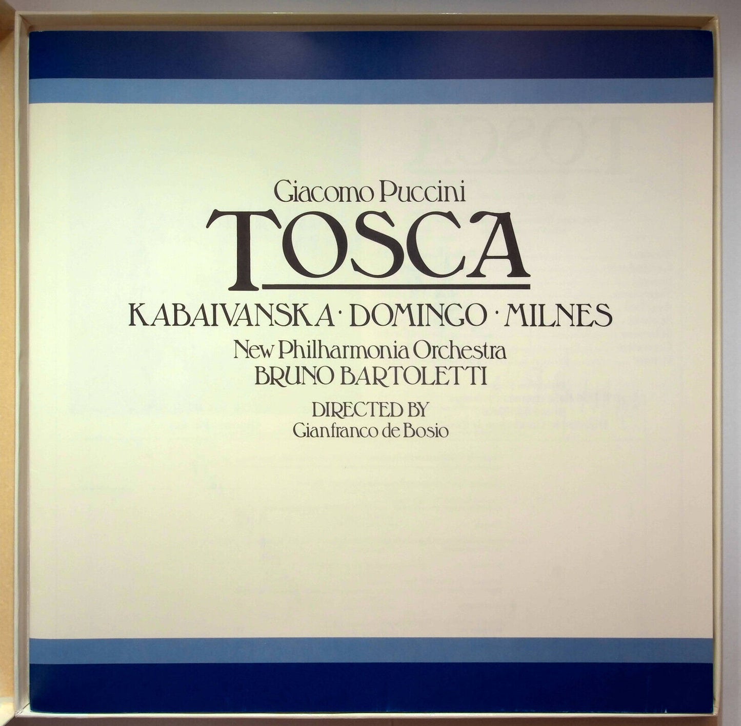 EBOND Giacomo Puccini Tosca - Laser Disc CD Video Pal
