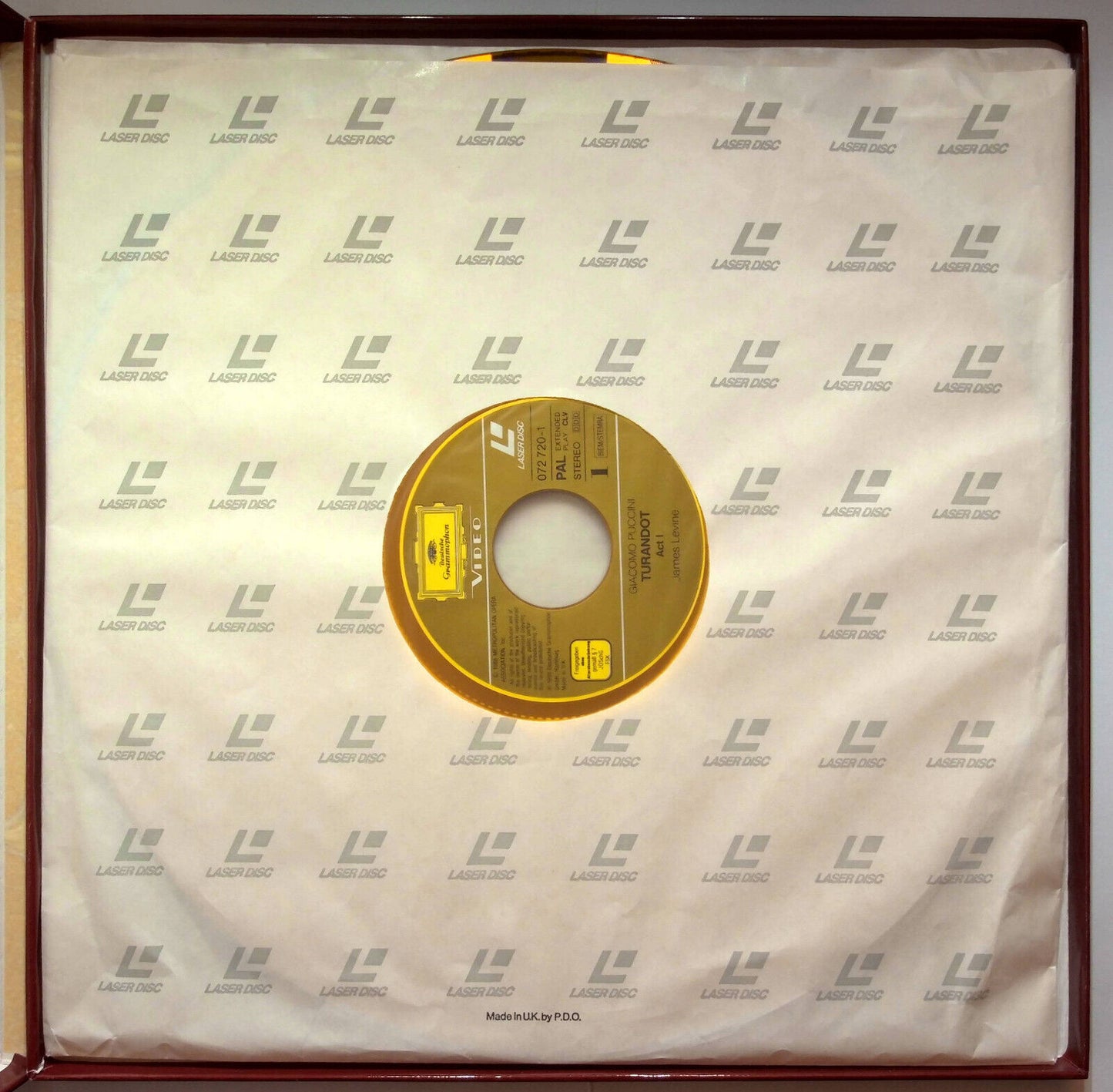 EBOND Giacomo Puccini Turandot - Laser Disc CD Video Pal