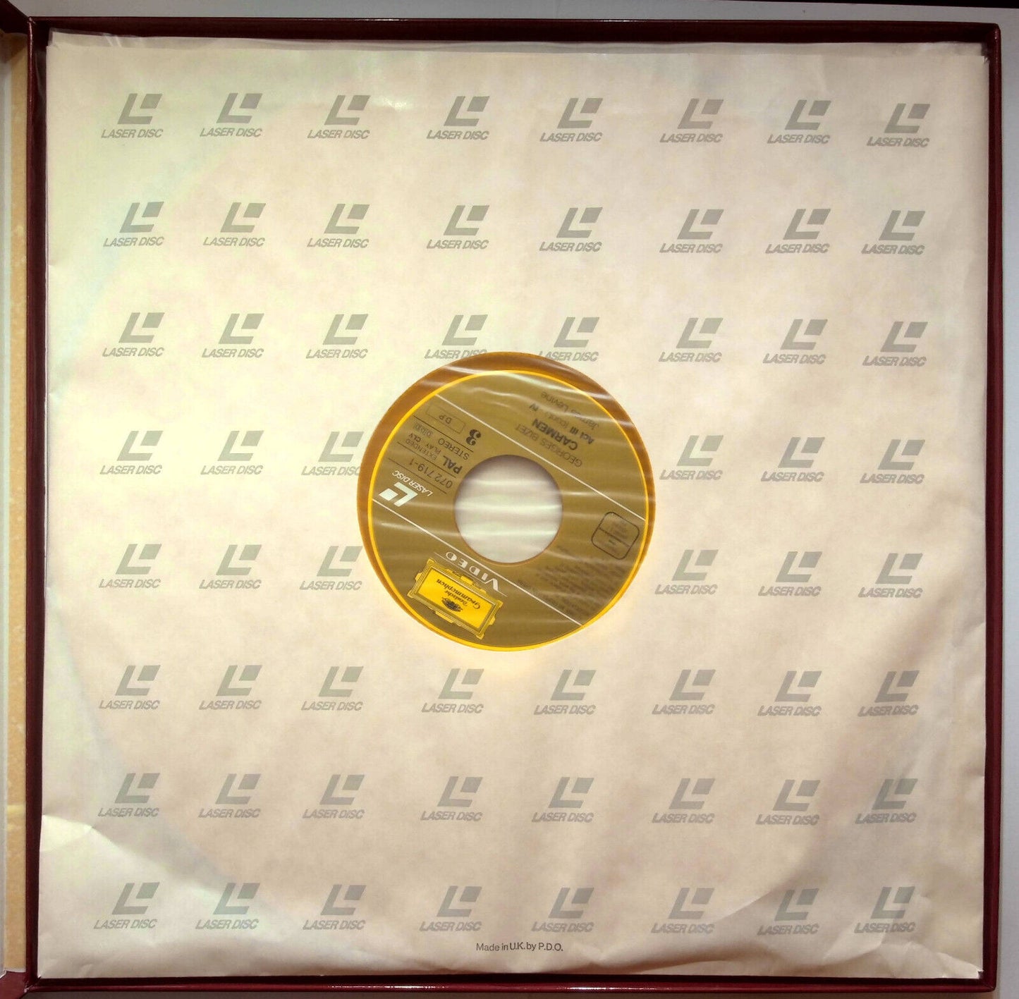 EBOND Georges Bizet Carmen - Laser Disc CD Video Pal
