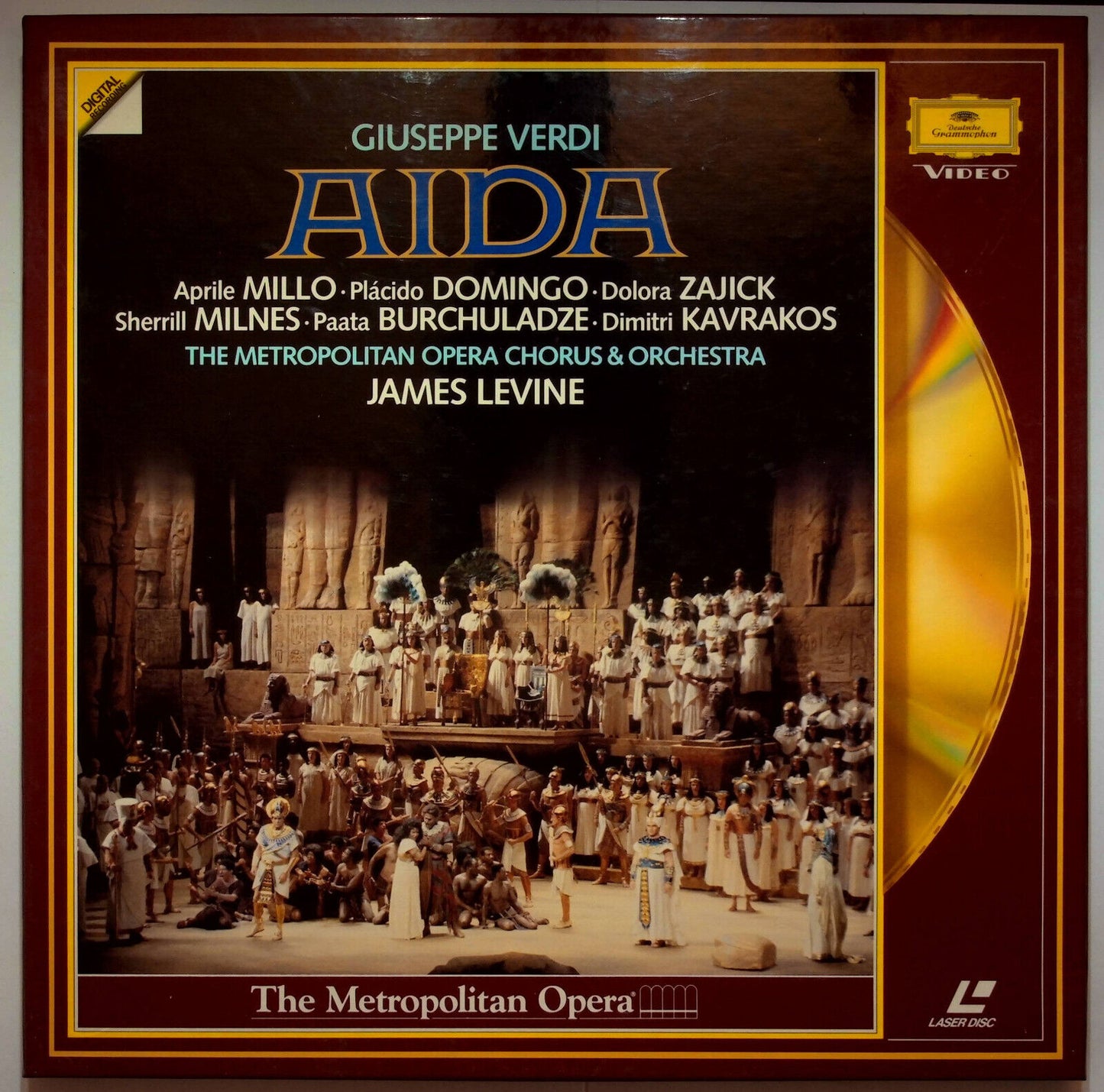 EBOND Giuseppe Verdi Aida - Laser Disc CD Video Pal