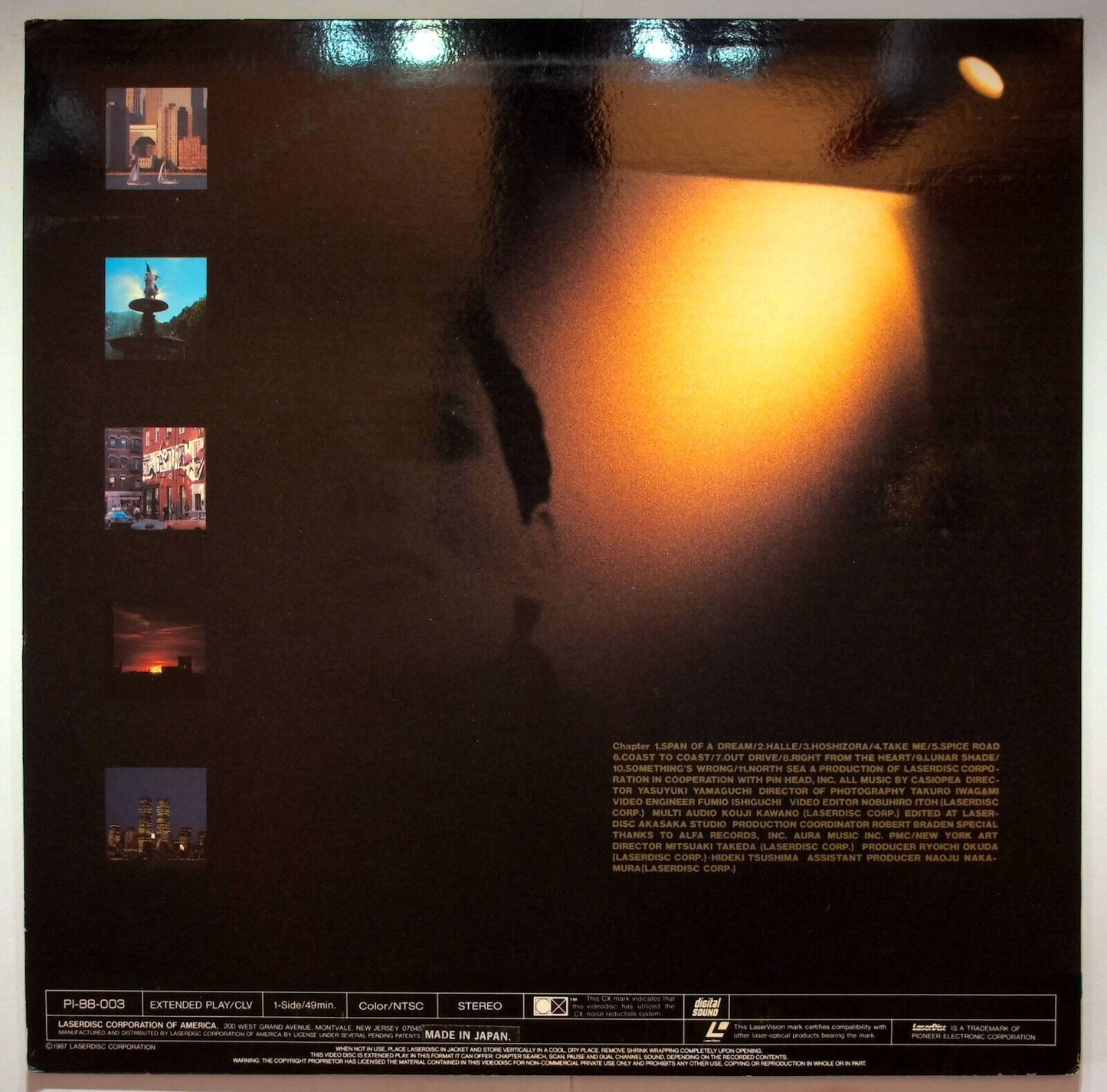 EBOND New York - 25 Hours The Last Avenue - Music By Casiopea - Laser Disc Ntsc