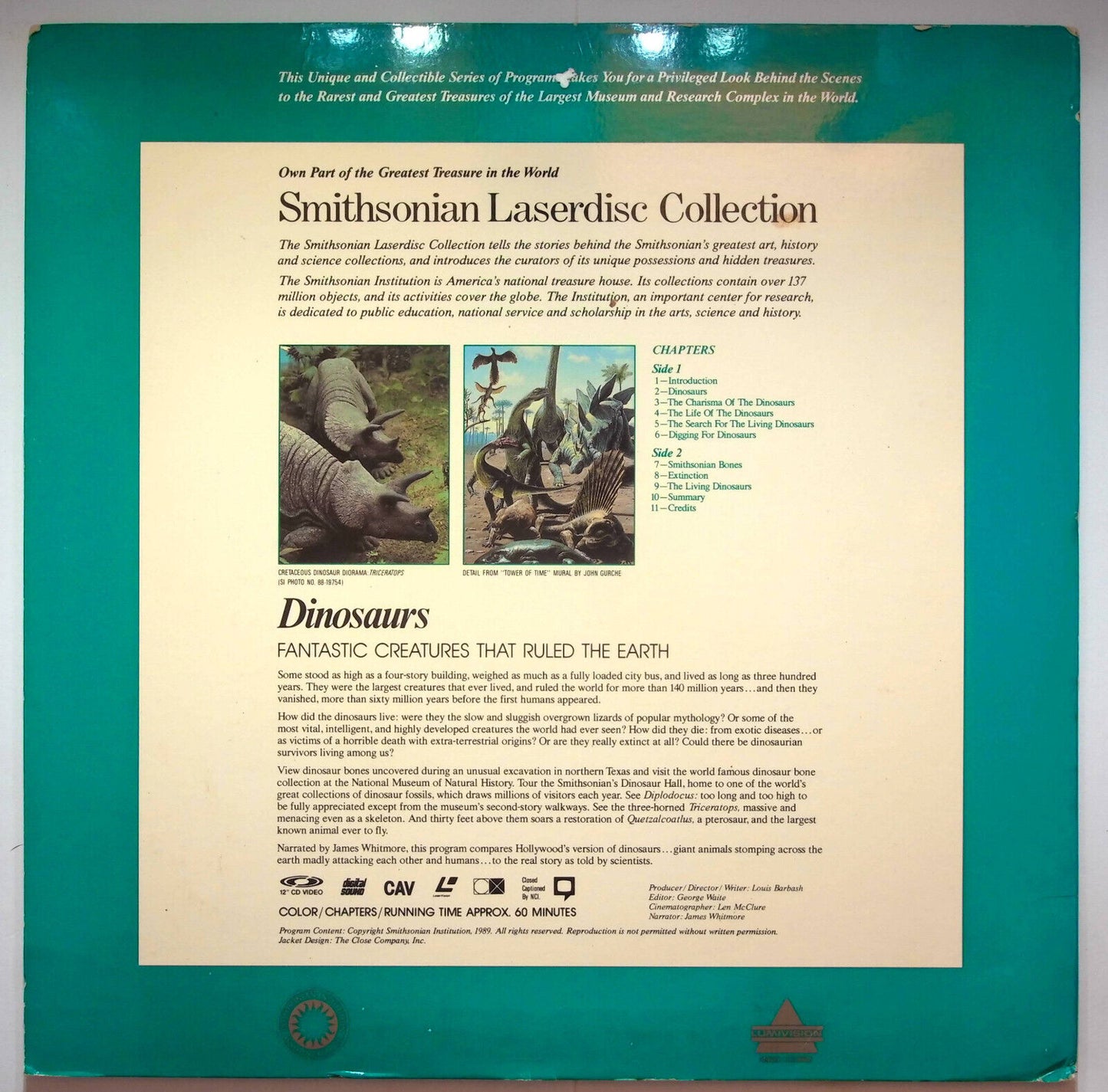 EBOND Dinosaurs - Fantastic Creatures That Rules The Earth - Laser Disc Ntsc