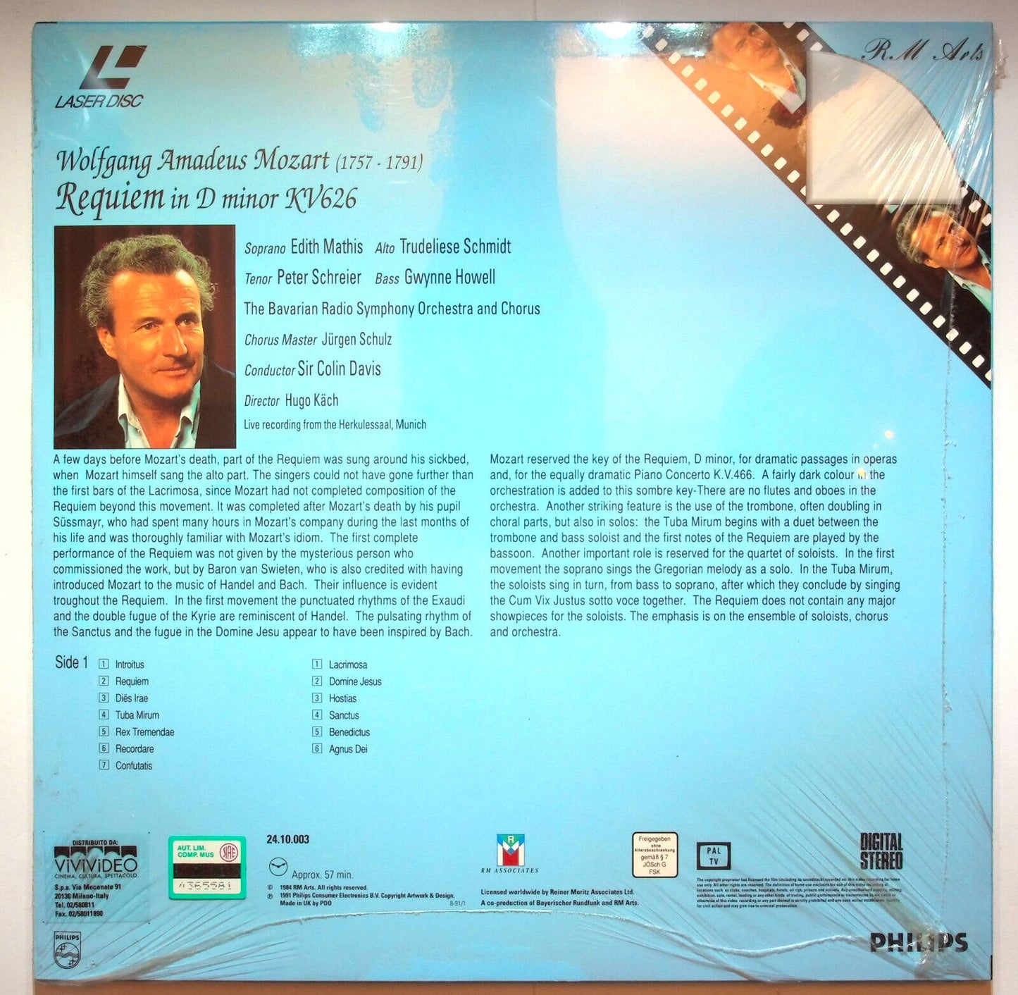 EBOND Wolfgang Amadeus Mozart (1757-1791) Requiem In D Minor - Laser Disc Pal