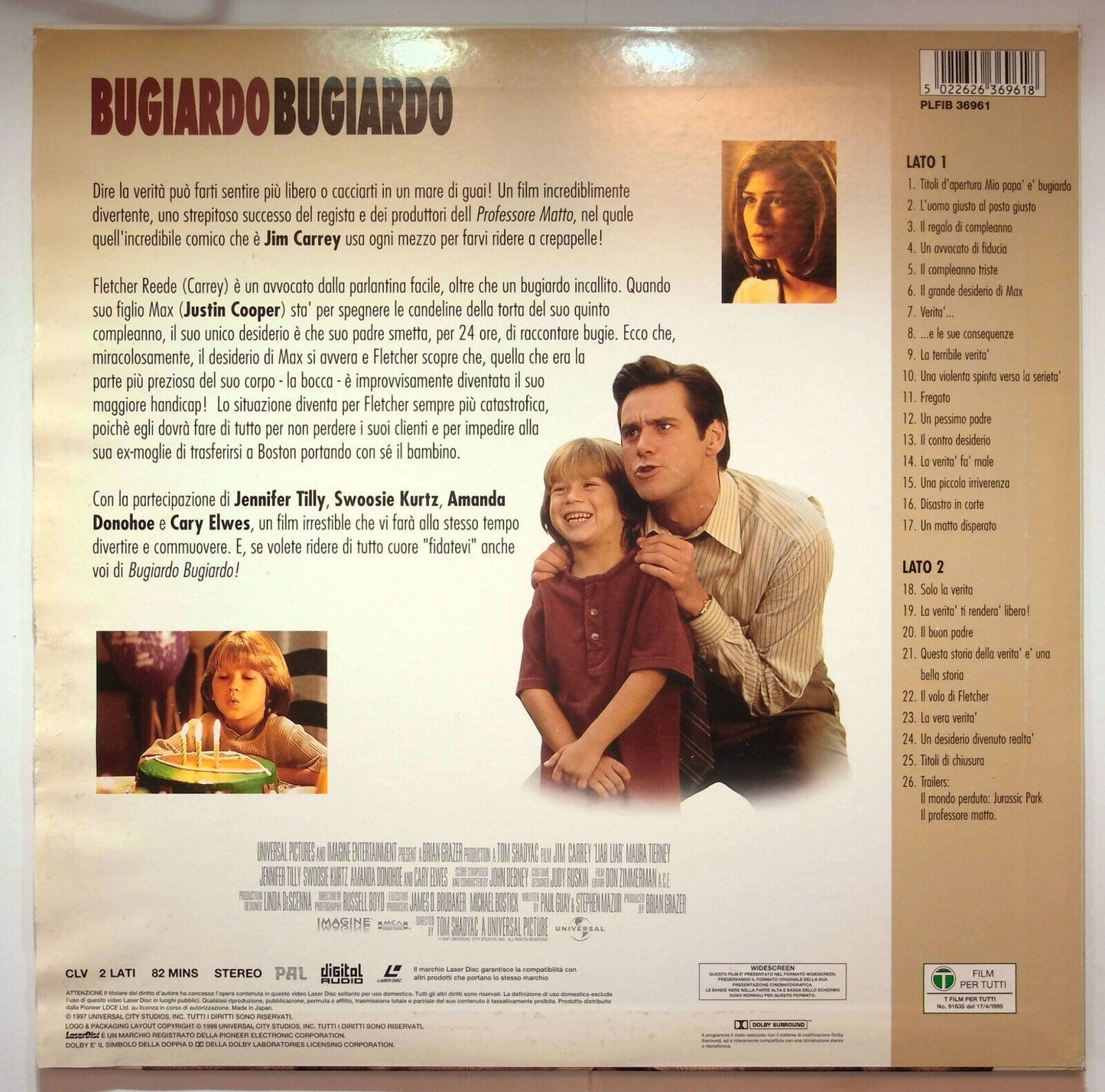 EBOND Bugiardo Bugiardo - Laser Disc Pal