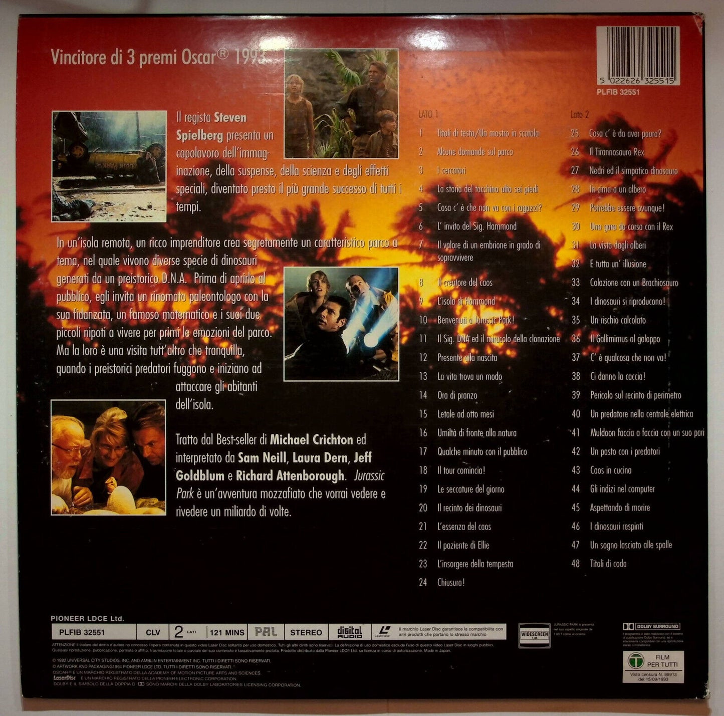 EBOND Jurassic Park (1993) - Laser Disc Pal