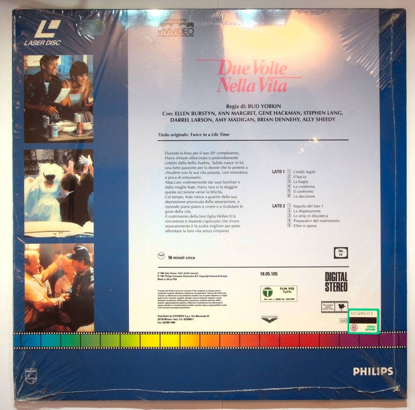 EBOND Due Volte Nella Vita - Laser Disc Pal
