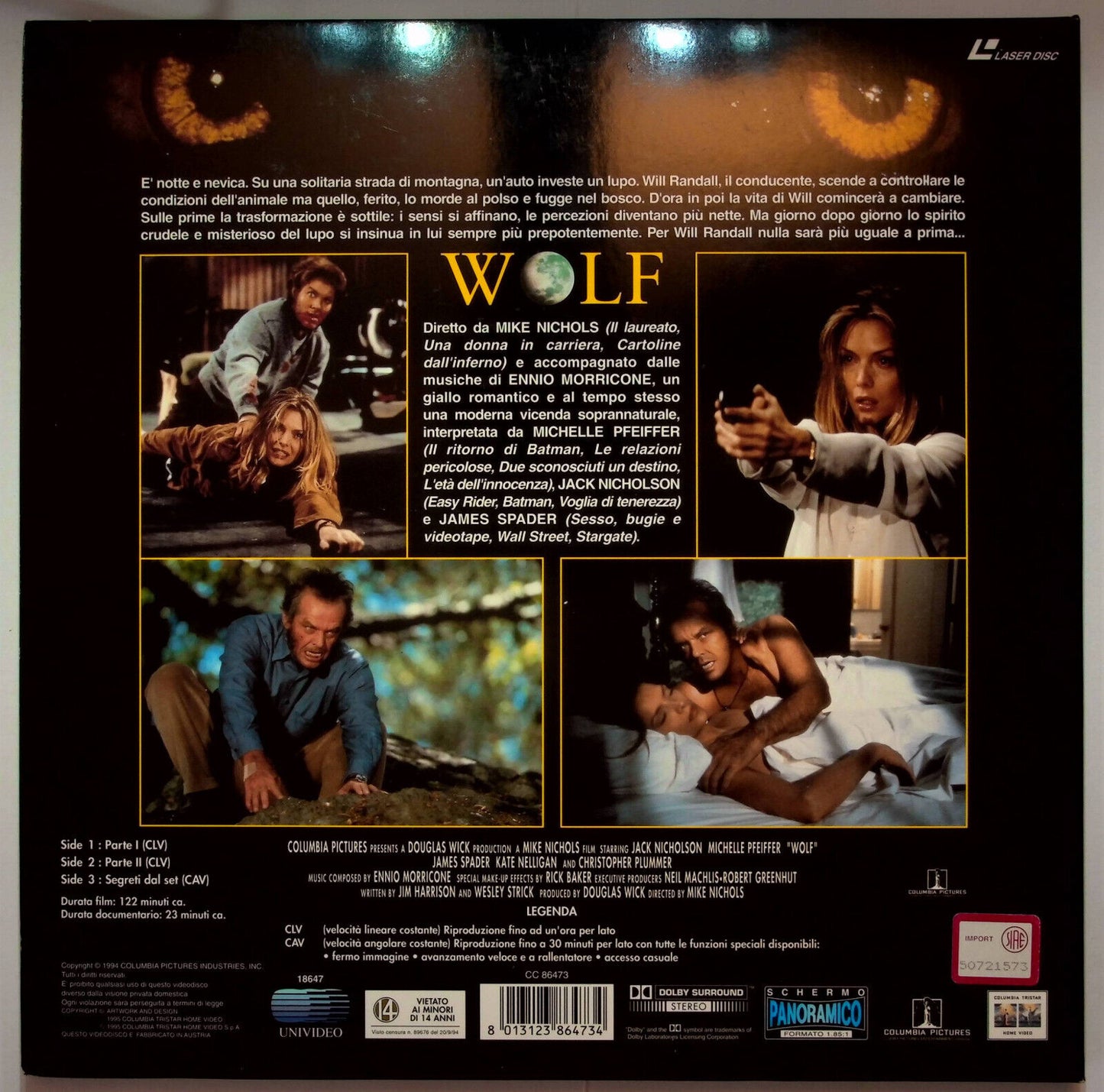 EBOND Wolf La Belva e Fuori - Laser Disc Pal