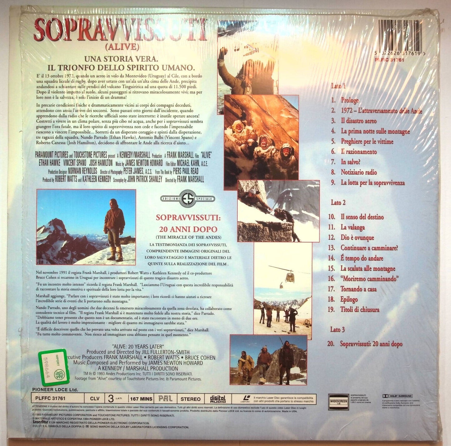 EBOND Sopravvissuti ( Alive ) - Laser Disc Pal